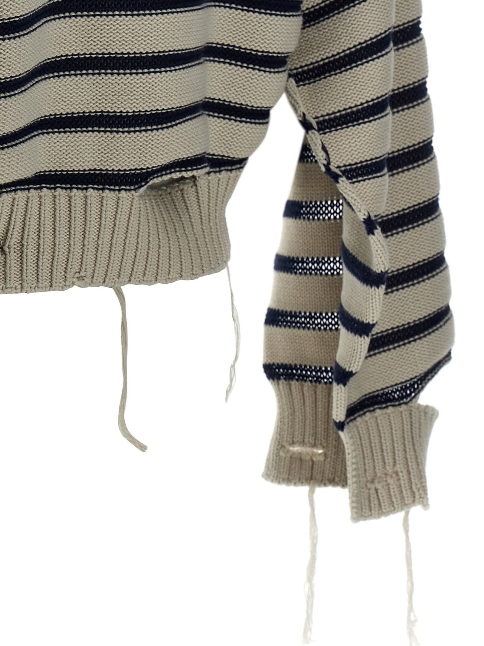 MM6 MAISON MARGIELA DISTRESSED SWEATER