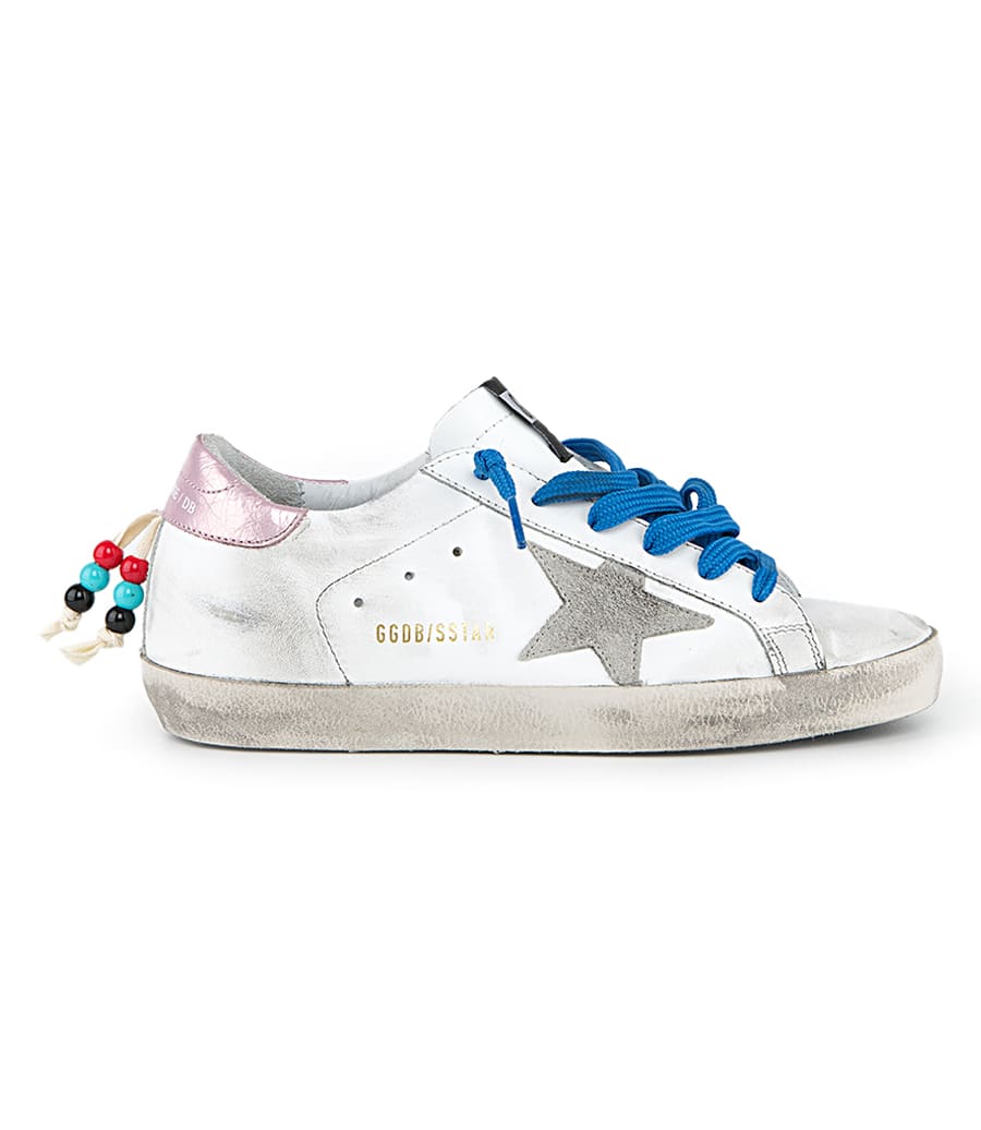 golden goose sneakers with beads