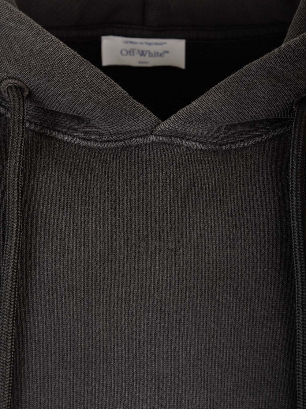 Off-white Off White Super Moon Arrow Hoodie In Black Multicolor