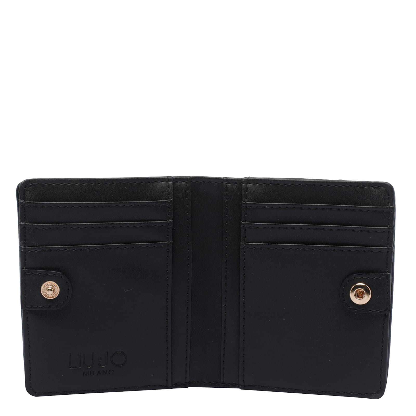 Liu •jo Compact Zip Purse And Cardholder In Black