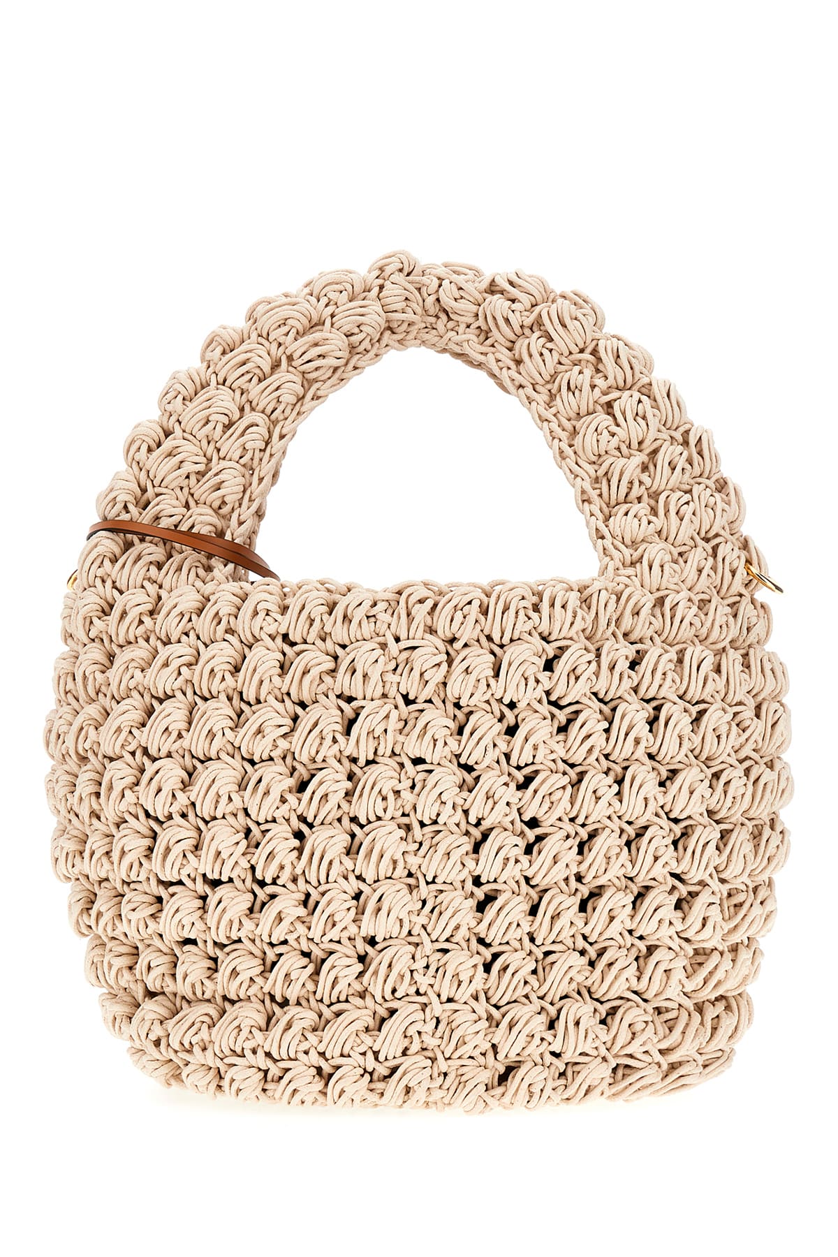 JW ANDERSON SAND COTTON POPCORN HANDBAG 