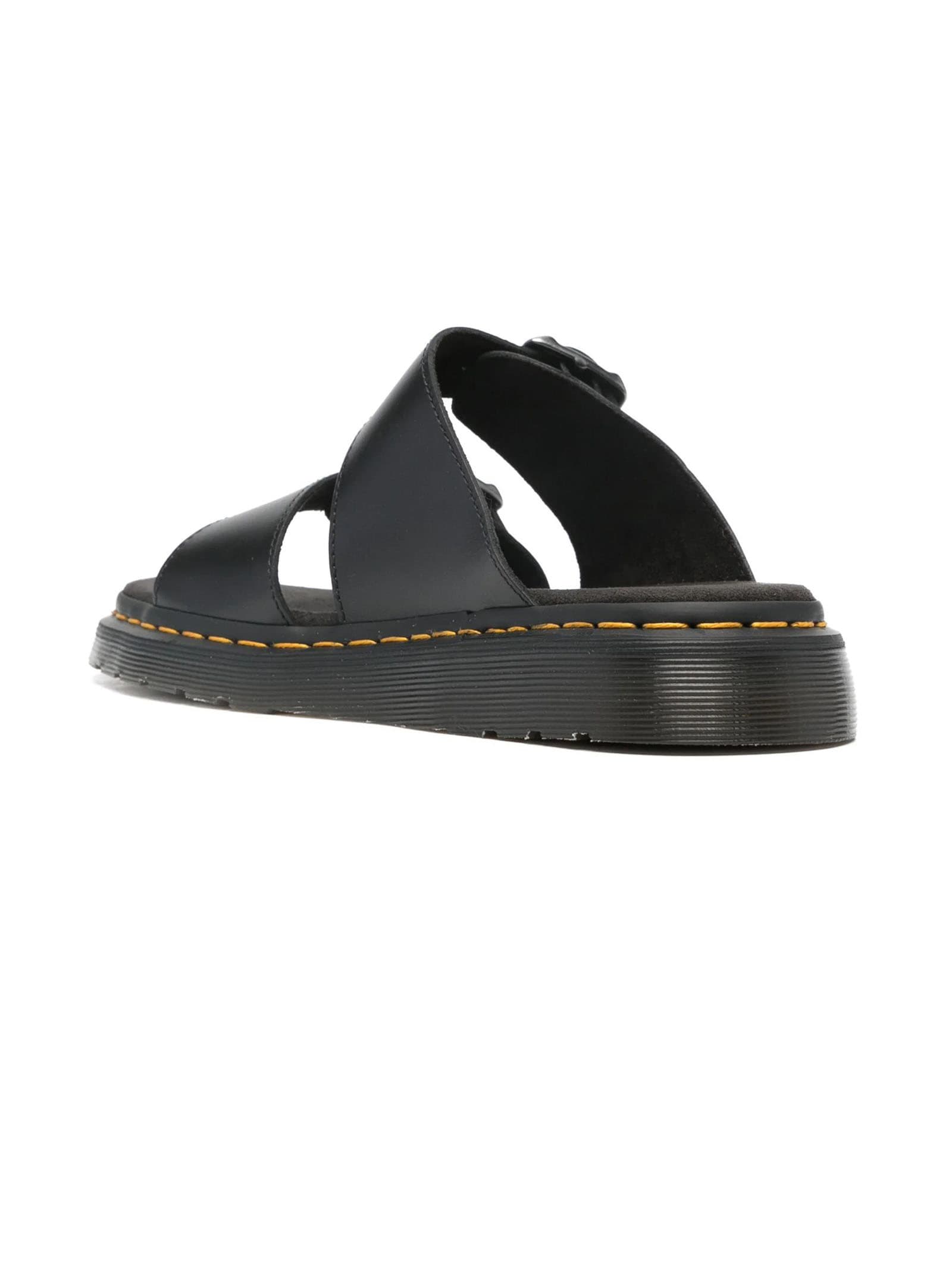 Shop Dr. Martens' Black Josef Leather Sandals