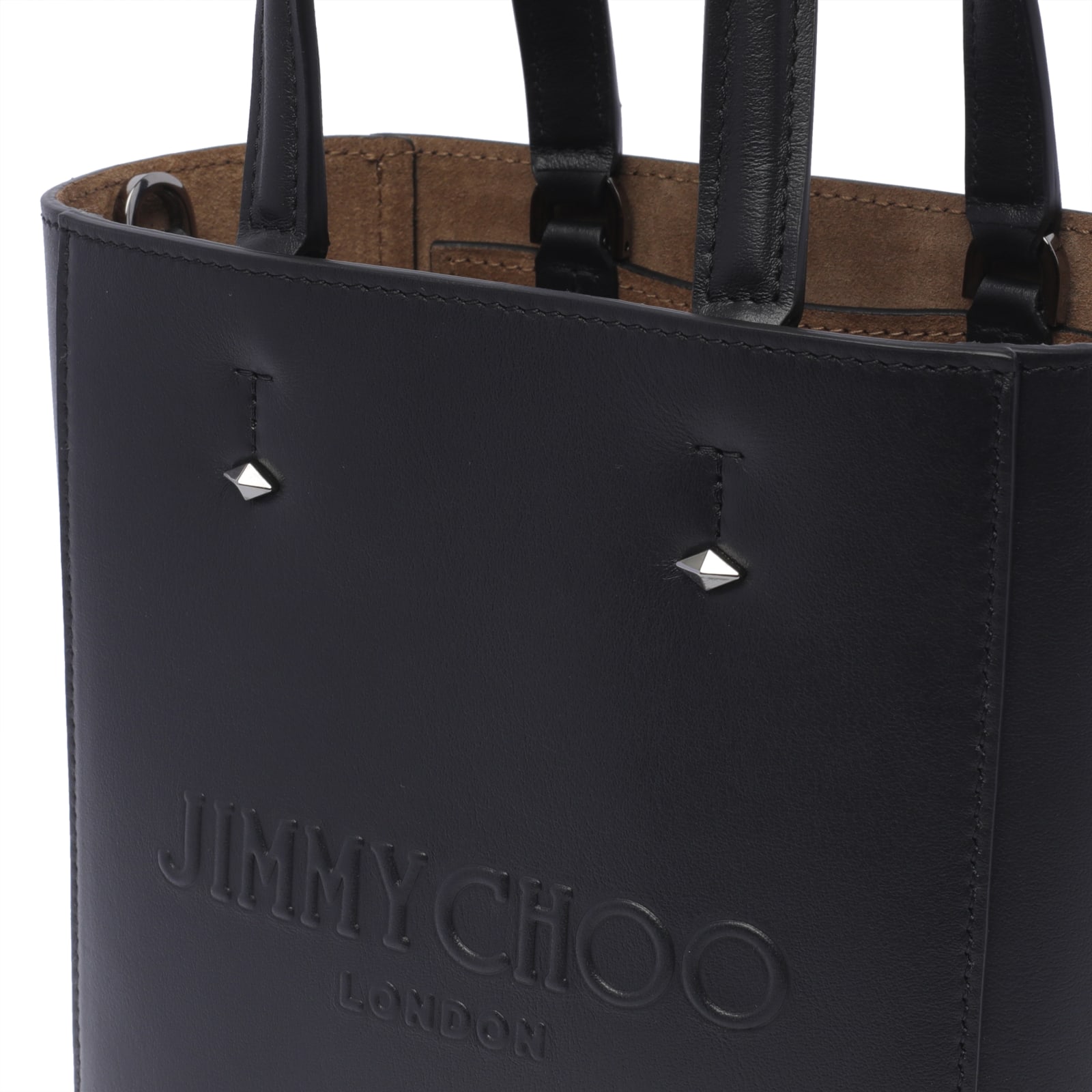 Shop Jimmy Choo Small Lenny N/s Handbag In Black