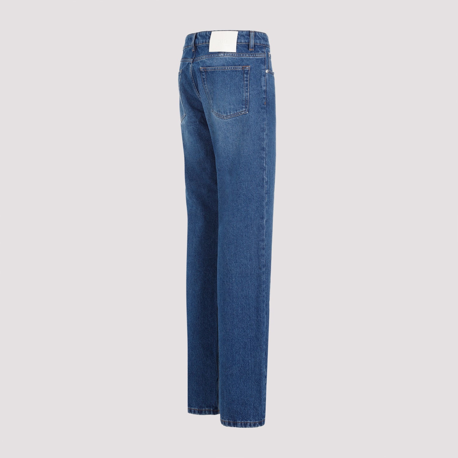 Shop Ami Alexandre Mattiussi Classic Fit Jeans In Used Blue