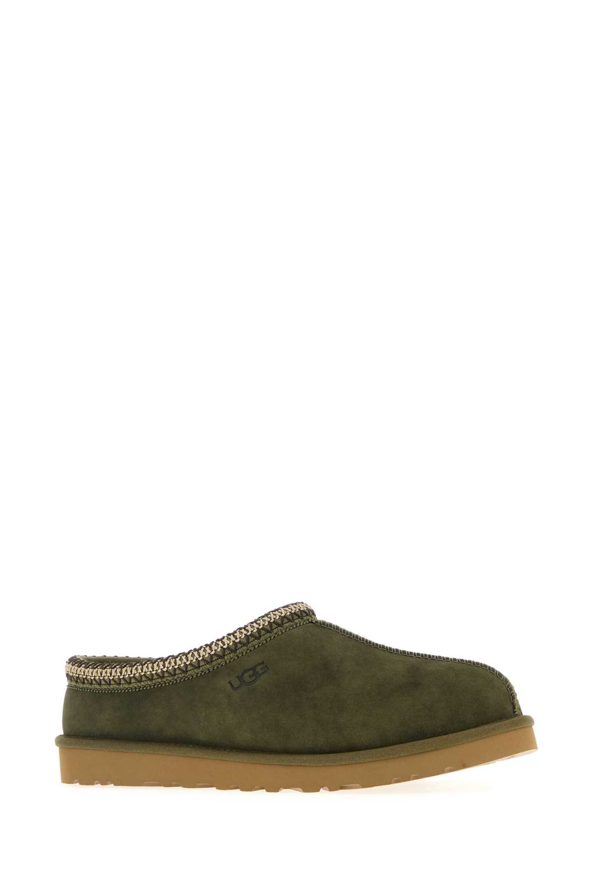 Ugg Tasman Baxter Slippers Burnt Olive In Green