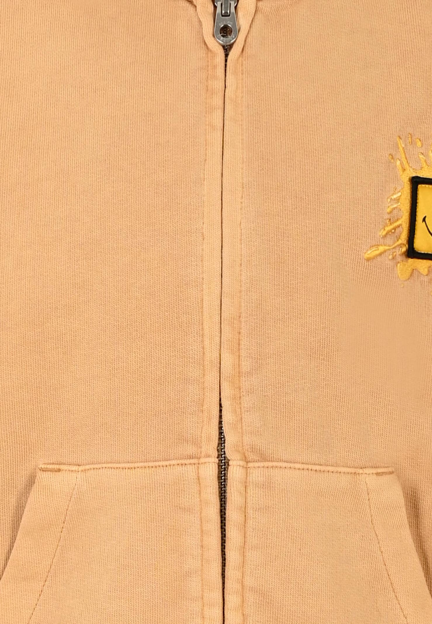 Marc Jacobs Brown Sweatshirt For Kids With Logo In Yellow