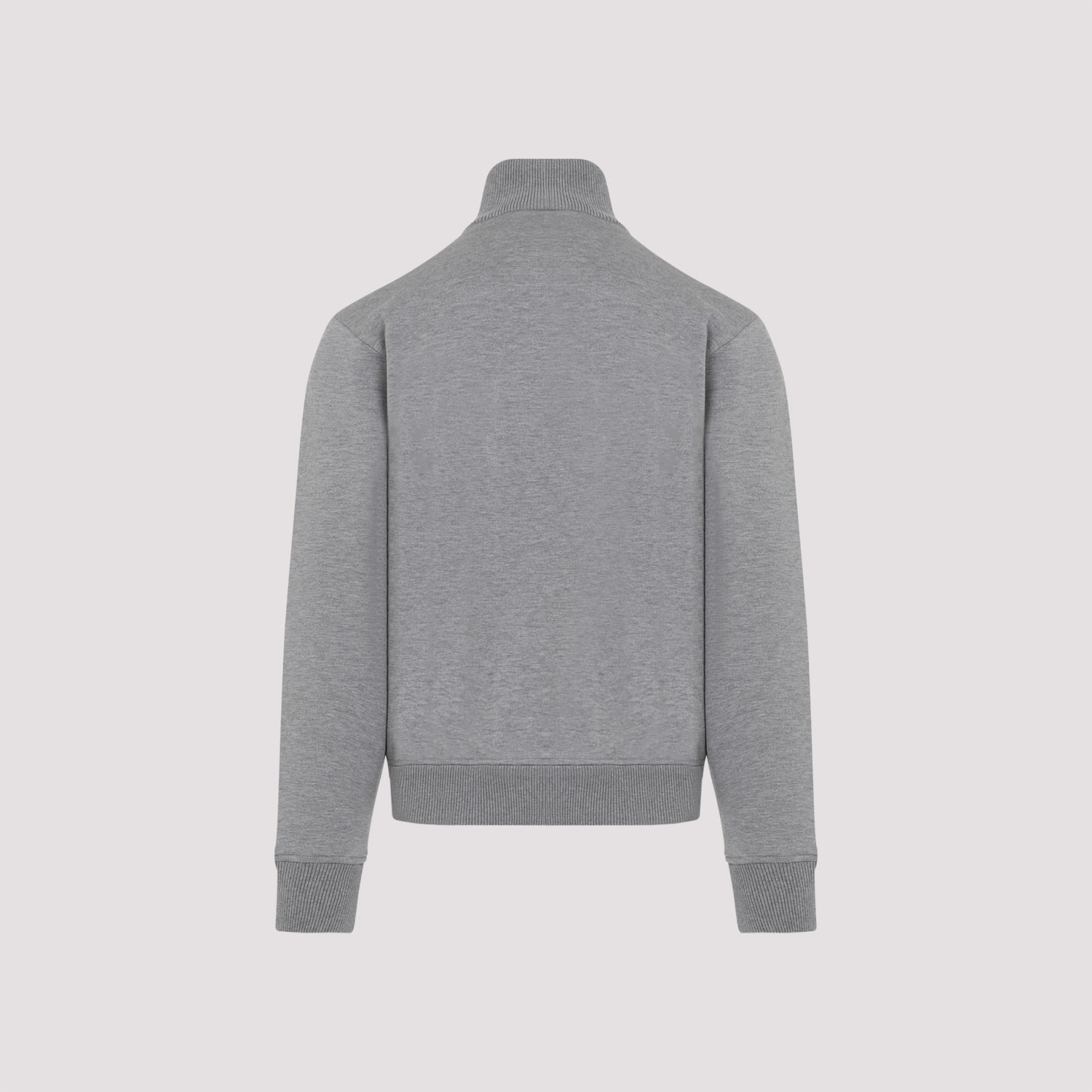 Shop Givenchy Zip Through Sweatshirt In Light Grey