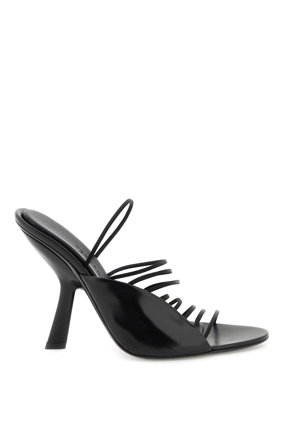 Ferragamo Altaire 105 Strappy Leather Sandals In Nero