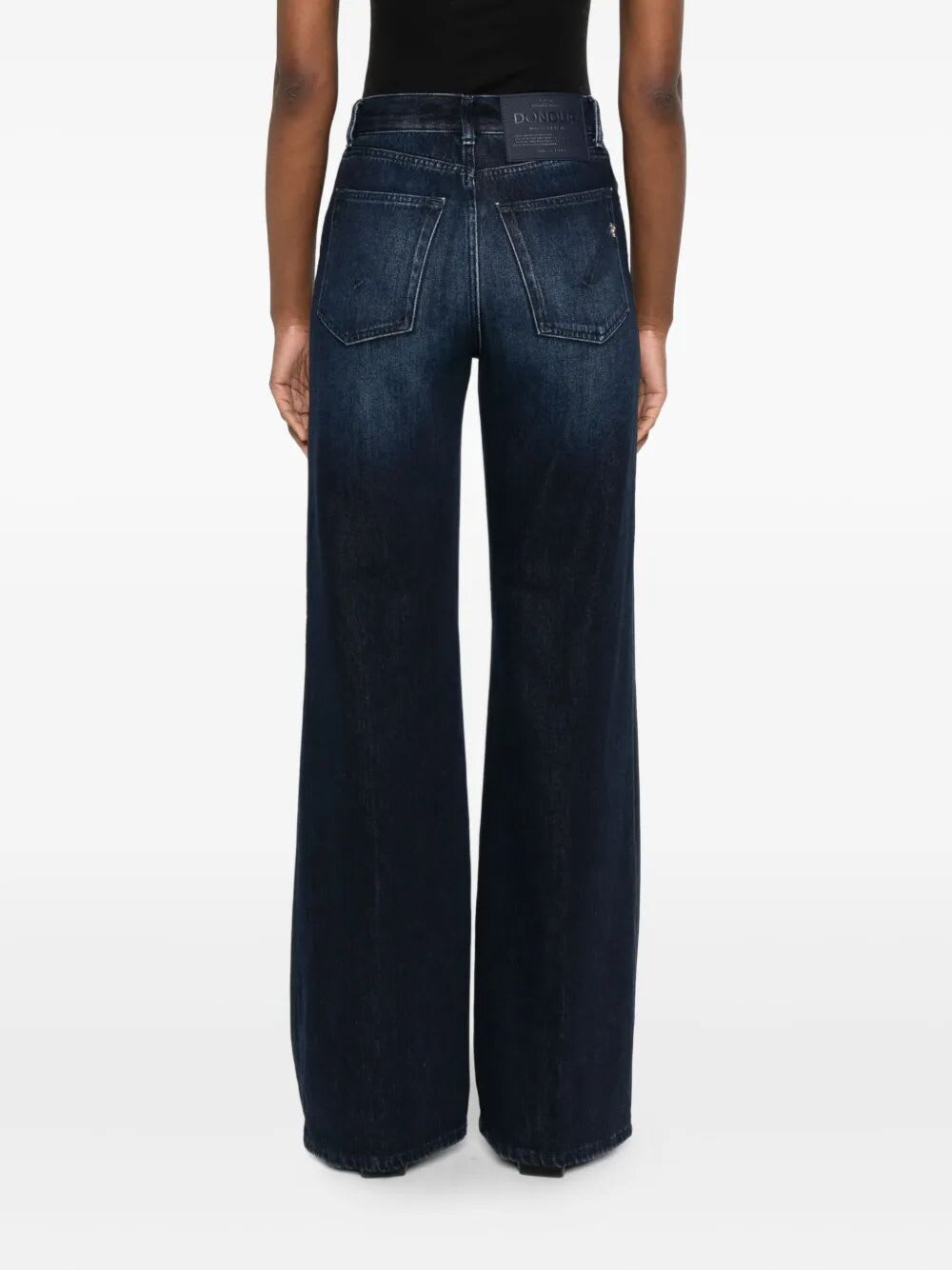 Dondup Straight-leg Jeans With Mid-rise Waist In Blue