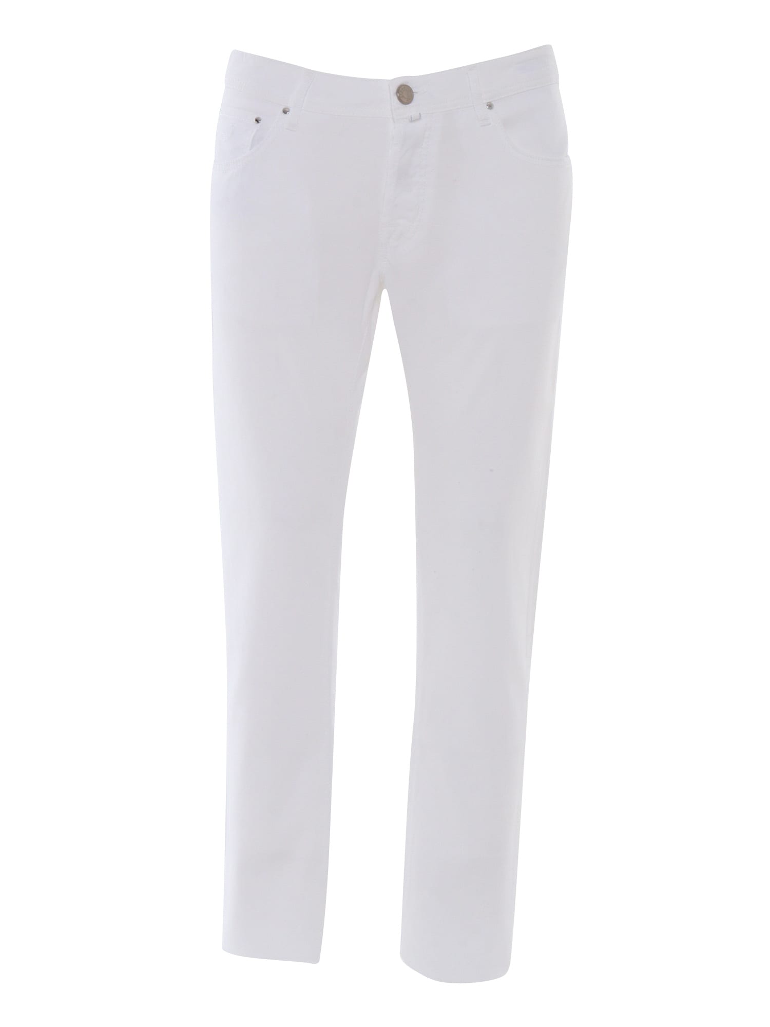Jacob Cohen Nick Slim Fit Pants In White