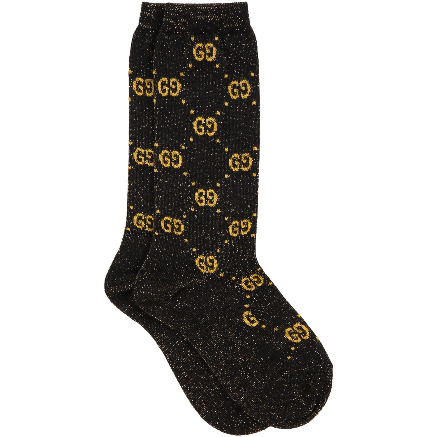 Gucci Black Socks For Girl With Black Gg