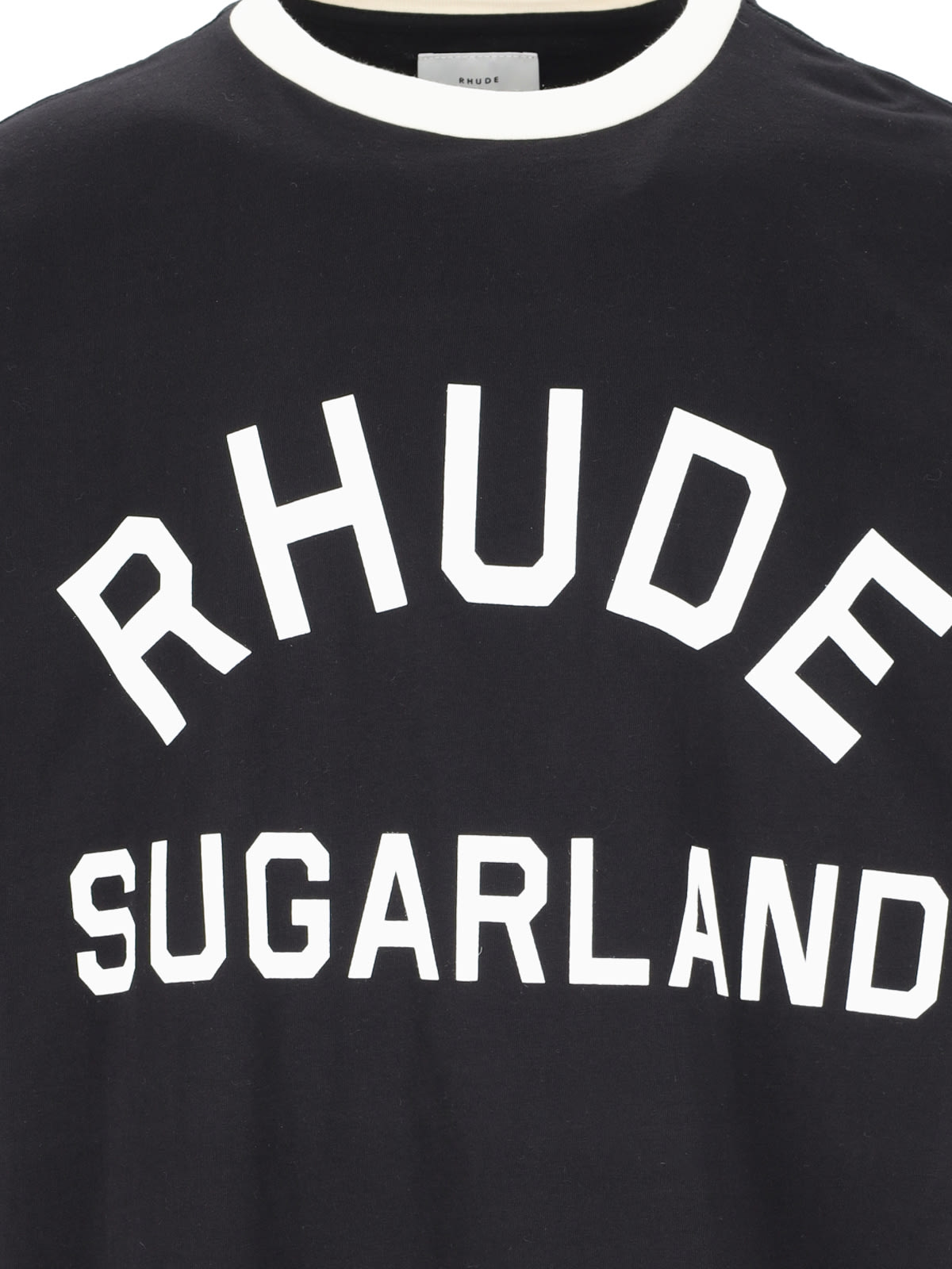Shop Rhude Logo T-shirt In Black
