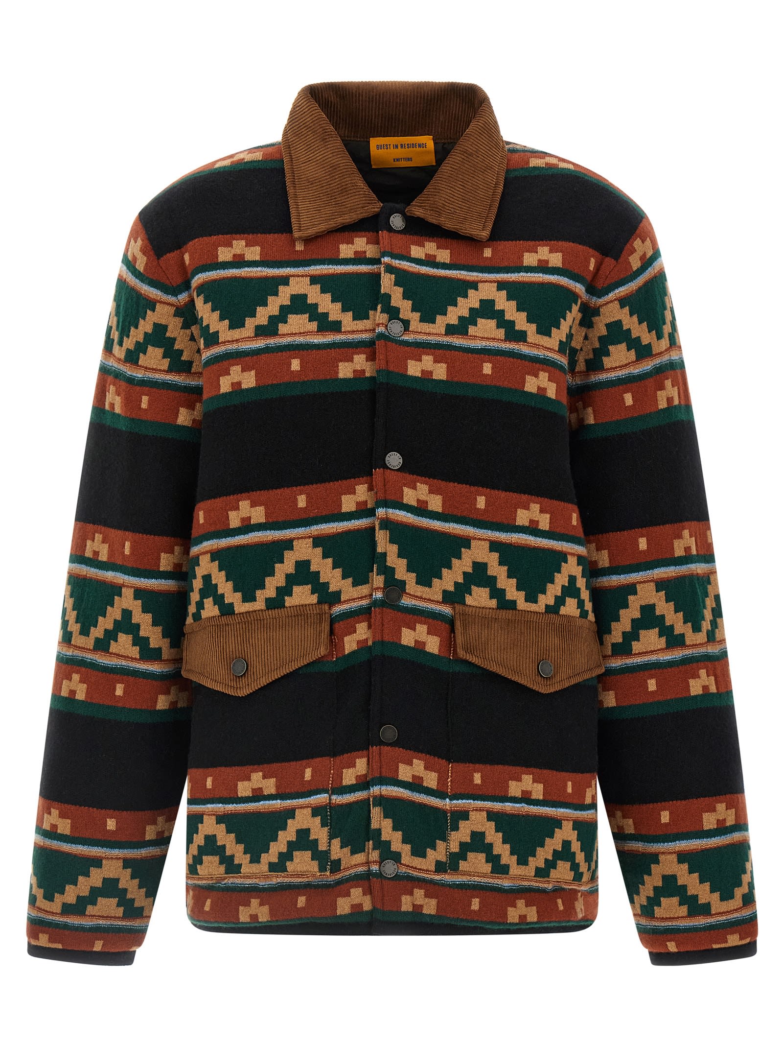 Guest In Residence Western Industry Quilted Wool And Cashmere-blend Jacket In Multi