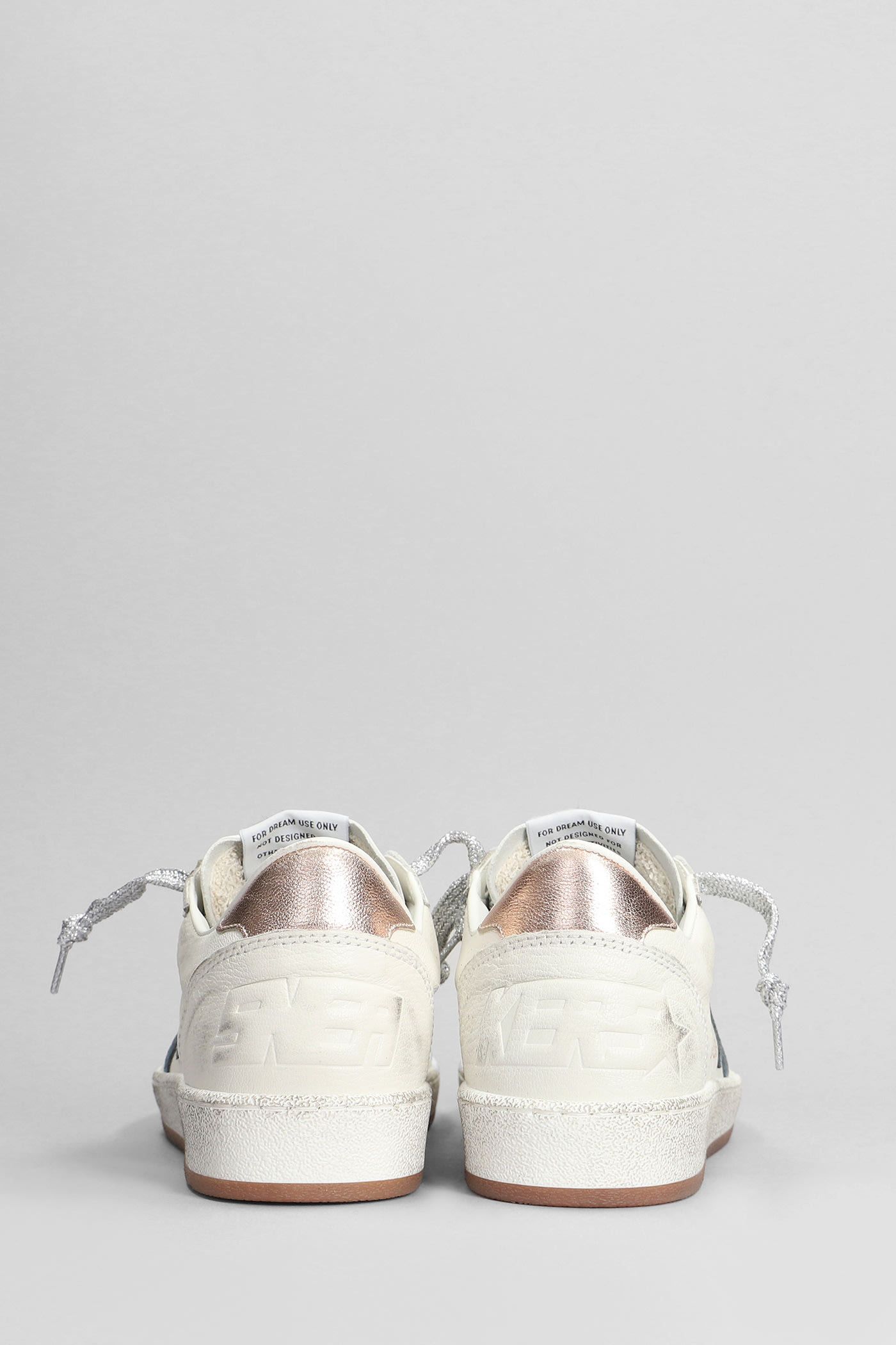 Shop Golden Goose Ball Star Sneakers In White Leather