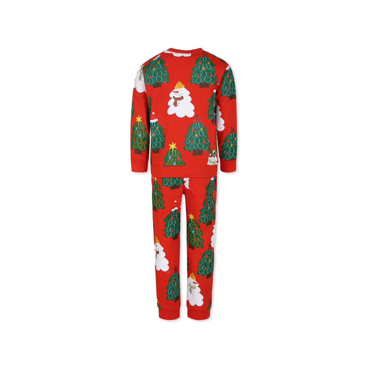 Stella Mccartney Christmas-print Organic-cotton Trousers In Red