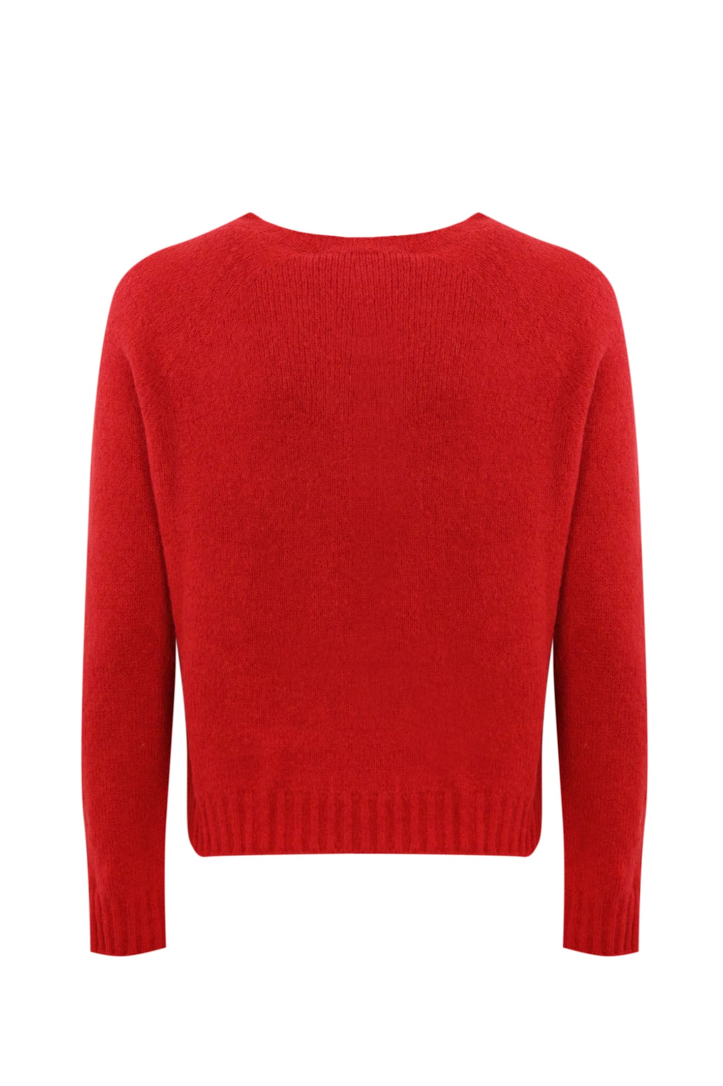 Shop Weekend Max Mara Ghiacci Sweater In Alpaca And Cotton In Red