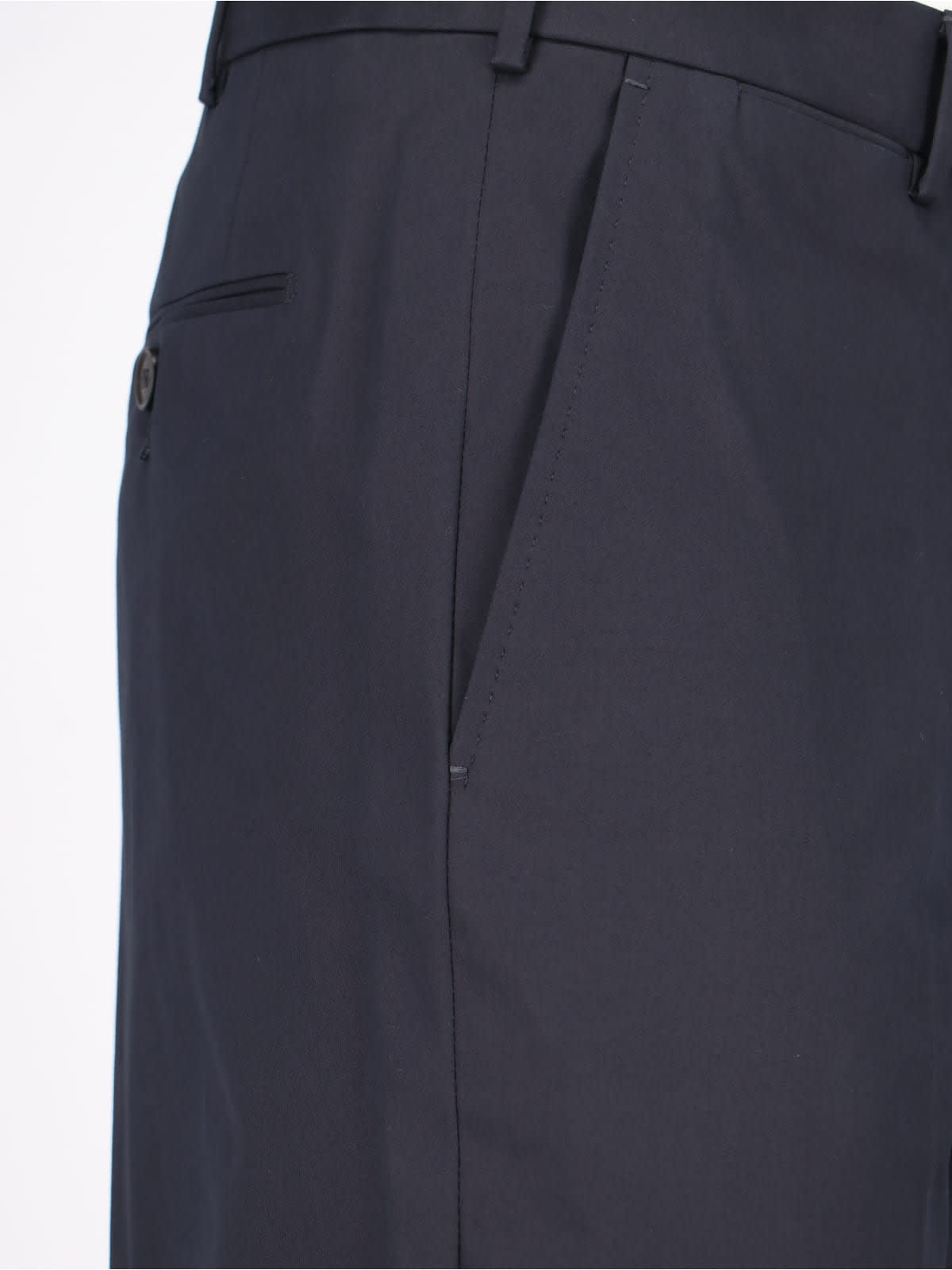 Shop Zegna Tailored Trousers In Blue