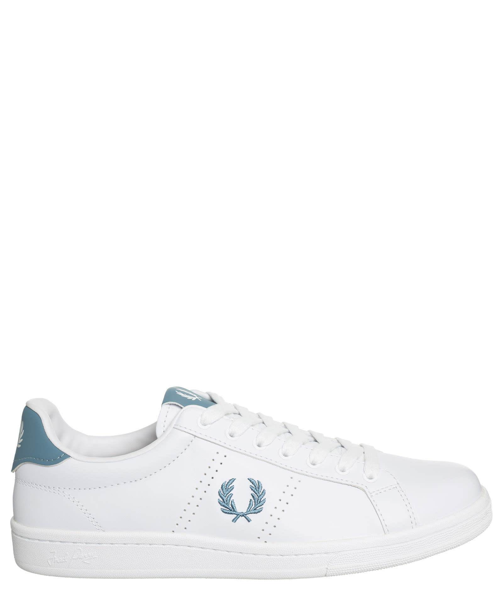 Fred Perry B722 Leather Sneakers In White