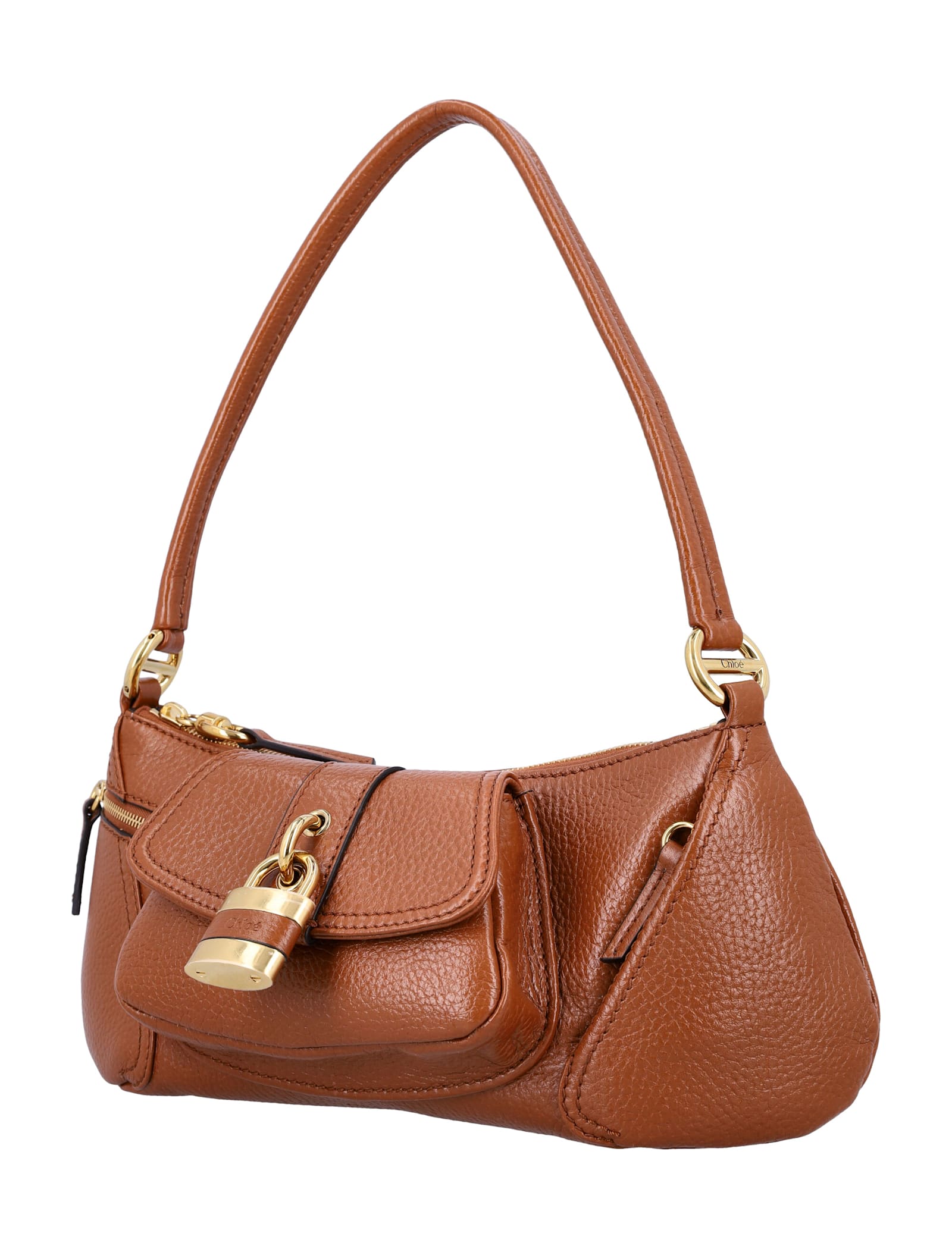 Shop Chloé The 99 Shoulder Bag In Clay Brown