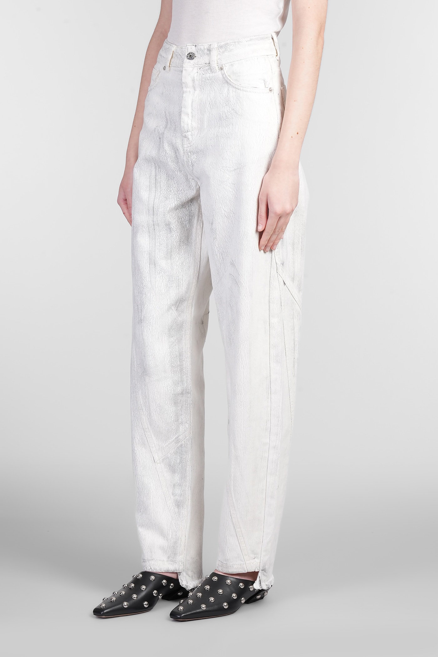 Shop Halfboy Jeans In White Denim