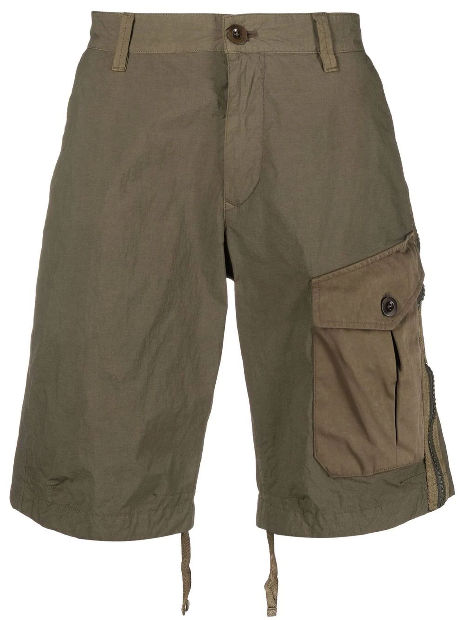 Ten C Army Green Shorts