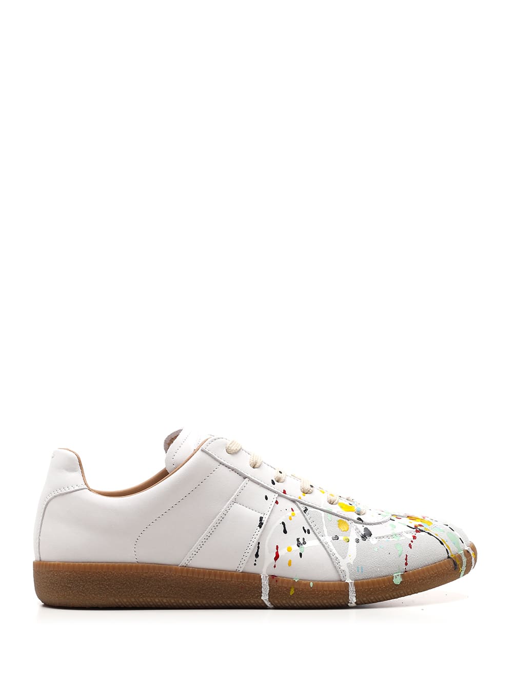 Maison Margiela Replica Paint Splatter-effect Low-top Sneakers In White