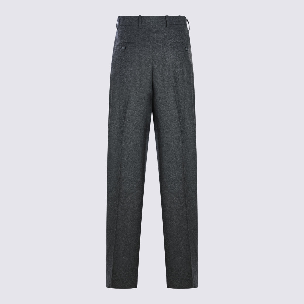 Totême Grey Viscose Pants In Blue
