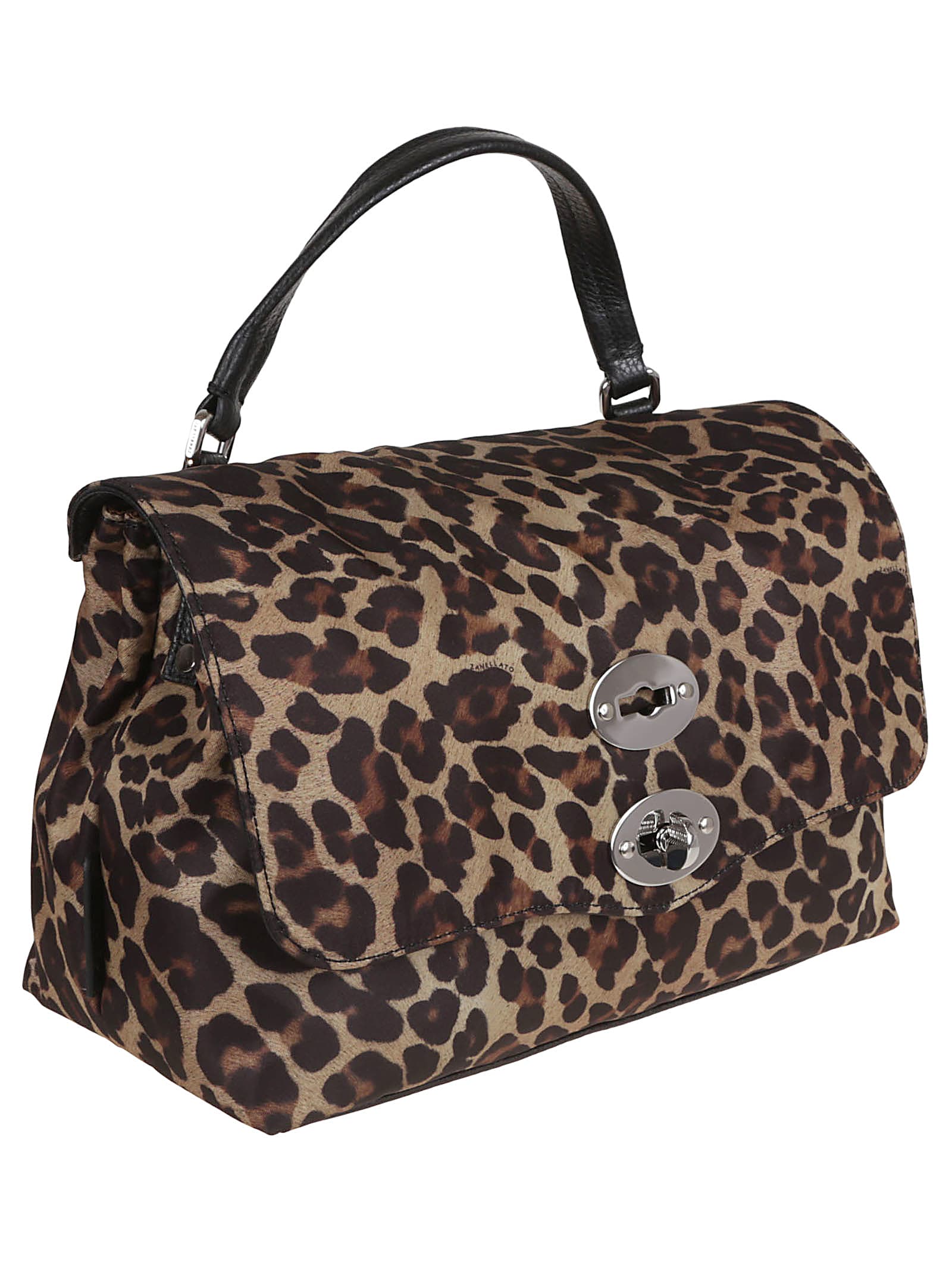 Zanellato Small Postina Rimboccata Tokyo Animalier Bag In Black Zoo
