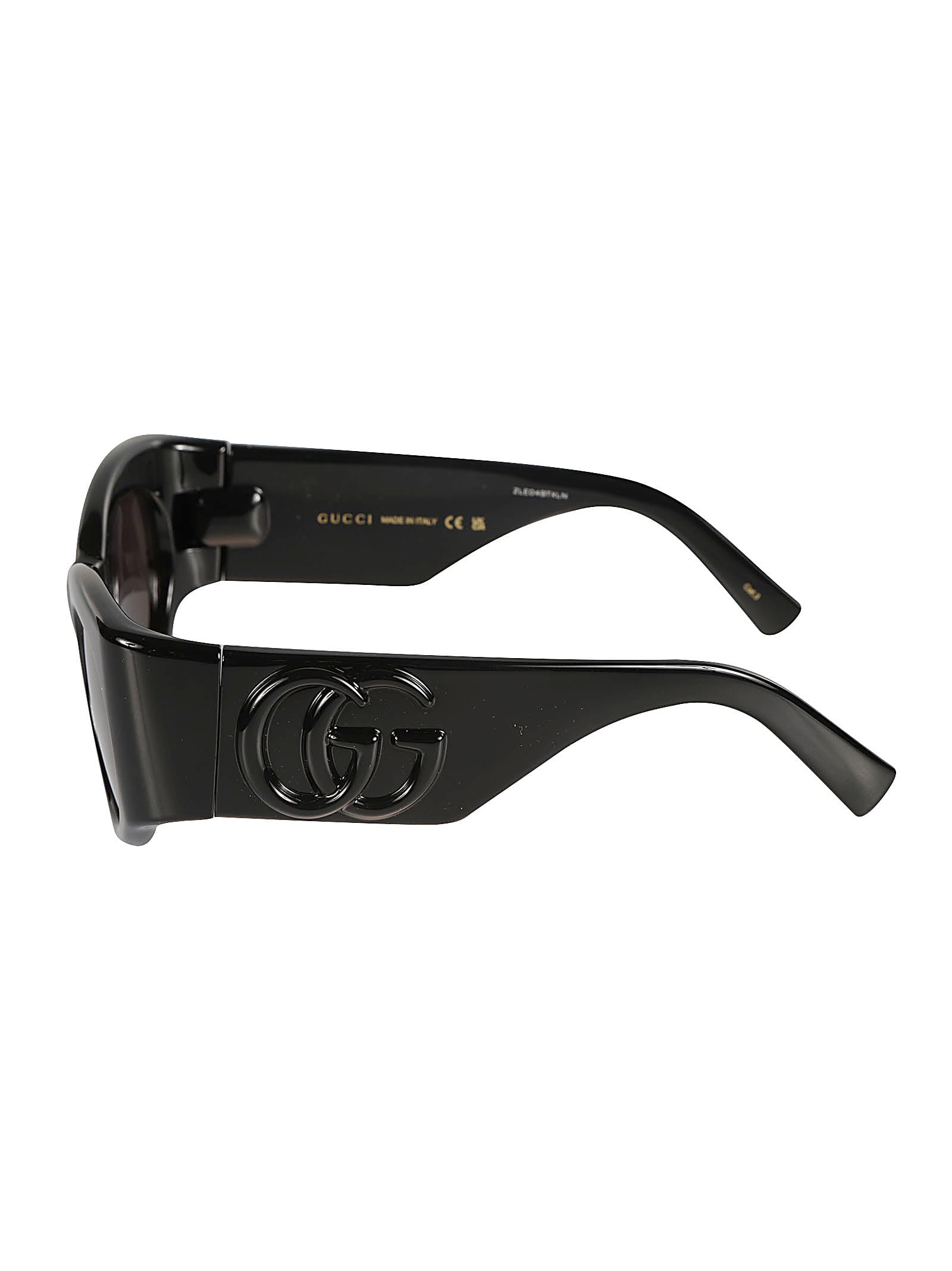 Shop Gucci Round Sunglasses In Black