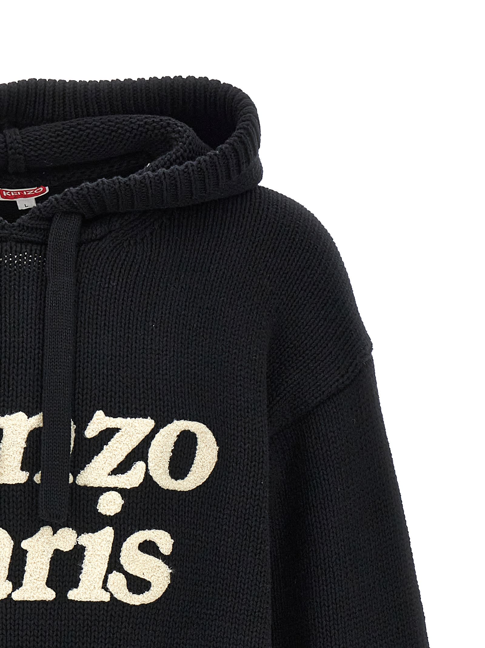 Shop Kenzo By Verdy Hooded Sweater In Black