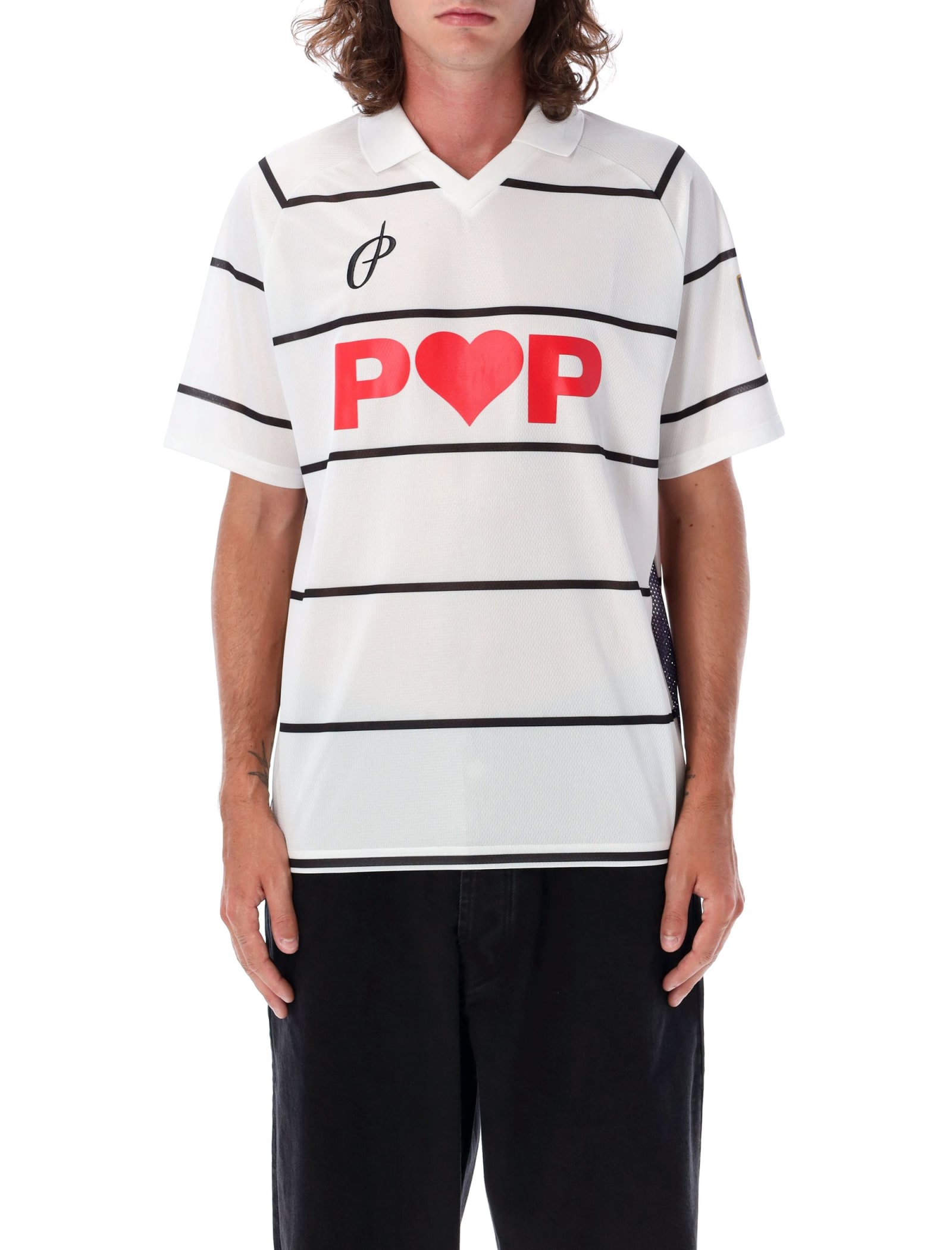 Shop Pop Trading Company Football T-shirt In White