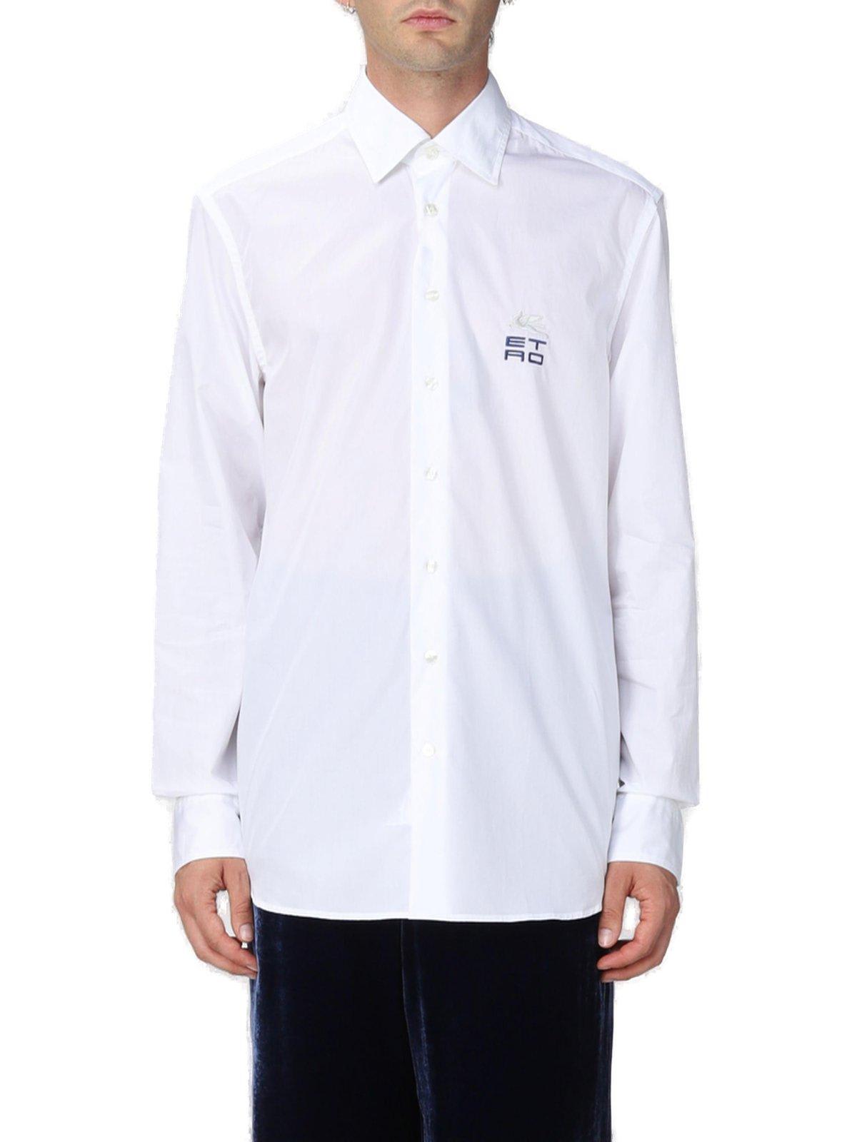Logo-embroidered Button-up Shirt Etro