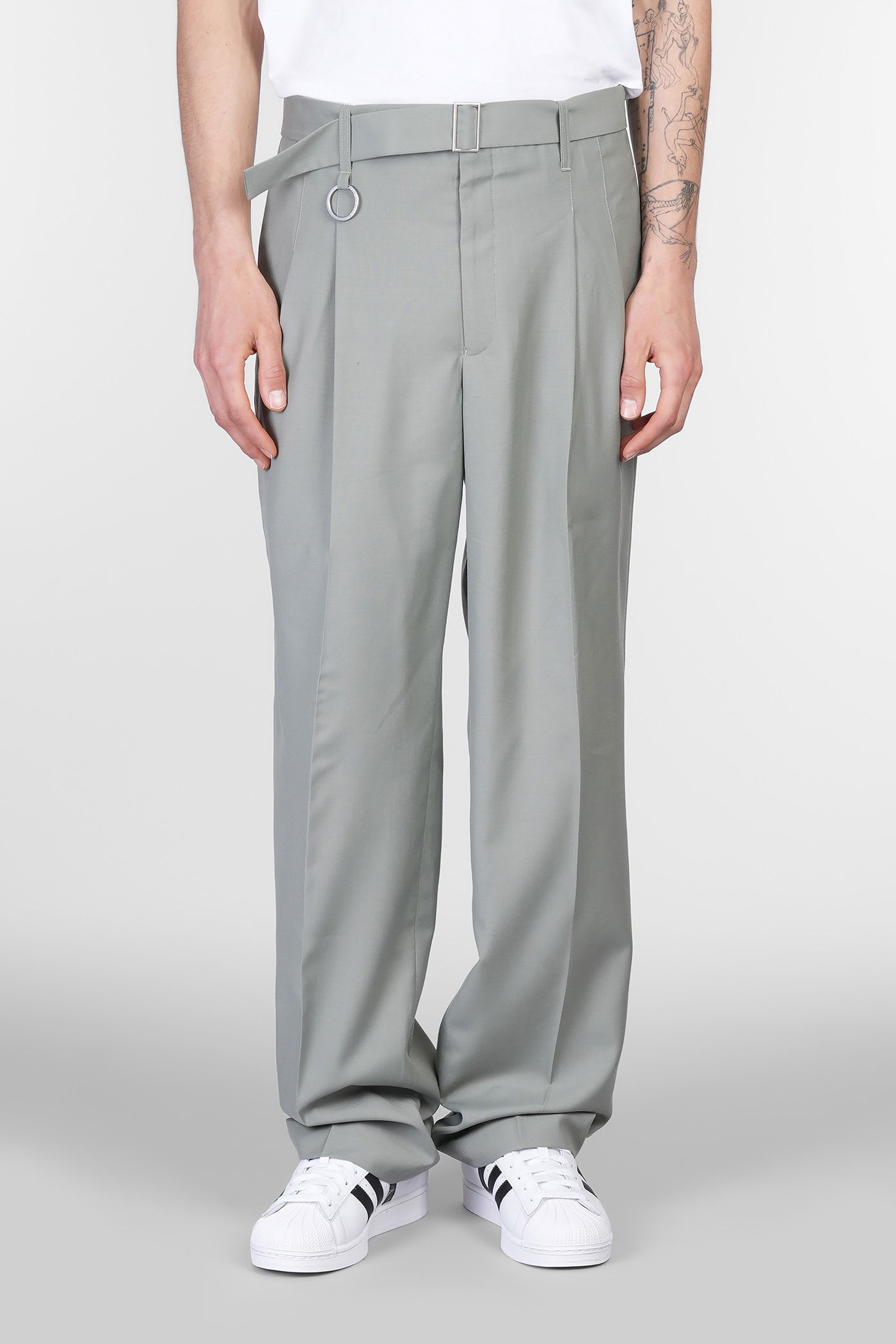 Pants In Green Polyester