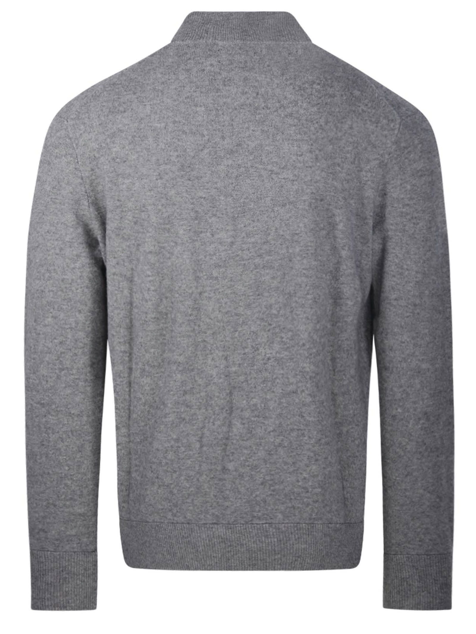 Shop Ralph Lauren Grey Wool Sweater