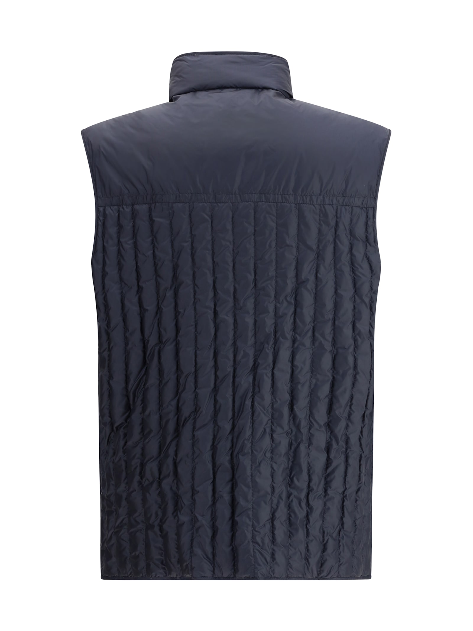 Moncler Genius X Gilga Farm By Donald Glover Tangerine Down Vest In Blue