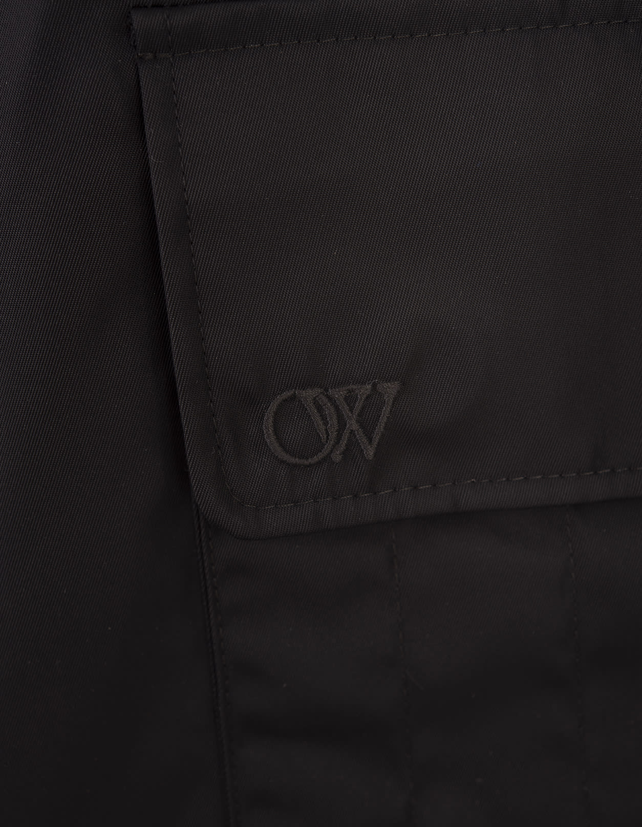 Shop Off-white Black Technical Fabric Cargo Trousers