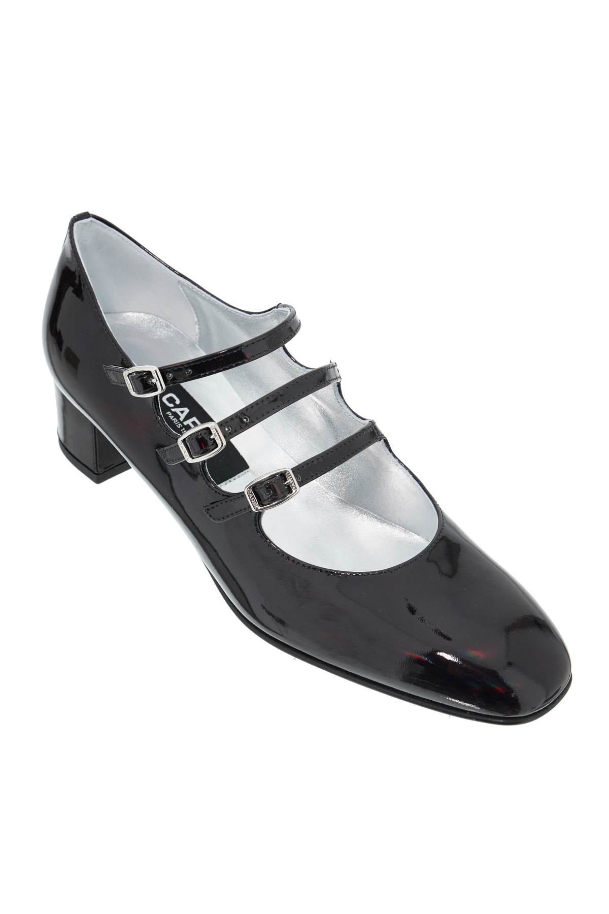 Shop Carel Metallic Mary Jane K In Black