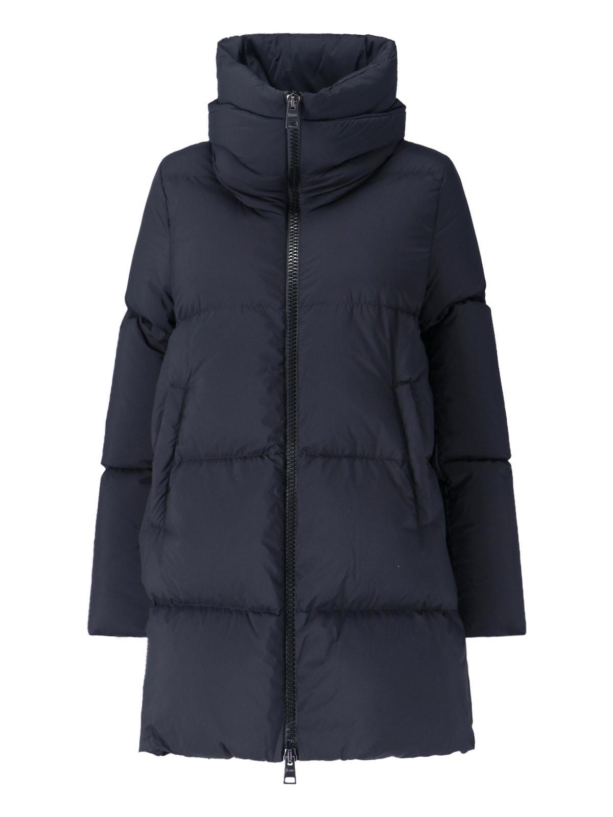 Herno A-shape Down Jacket In Black