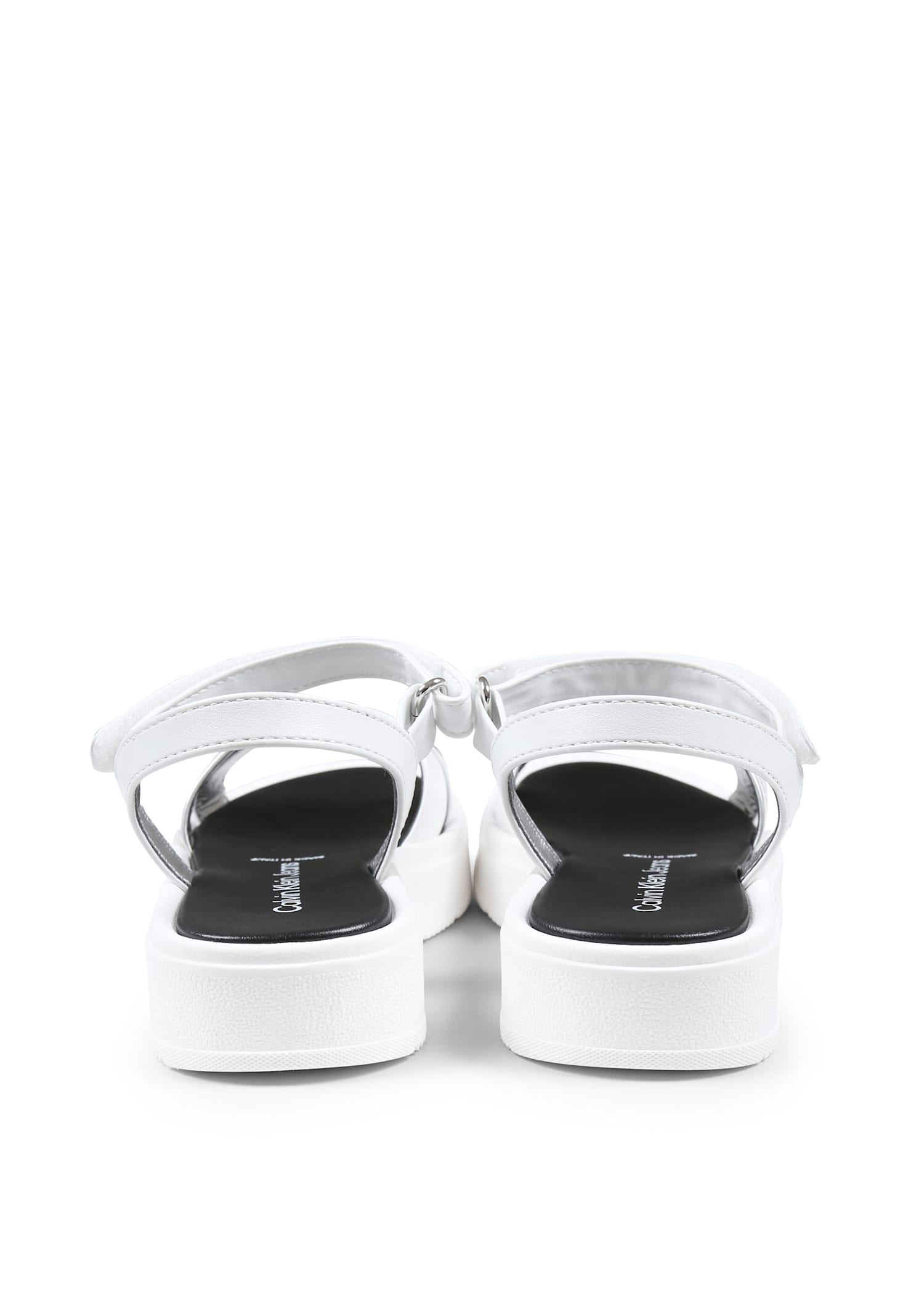 CALVIN KLEIN WHITE SANDALS FOR GIRL WITH LOGO