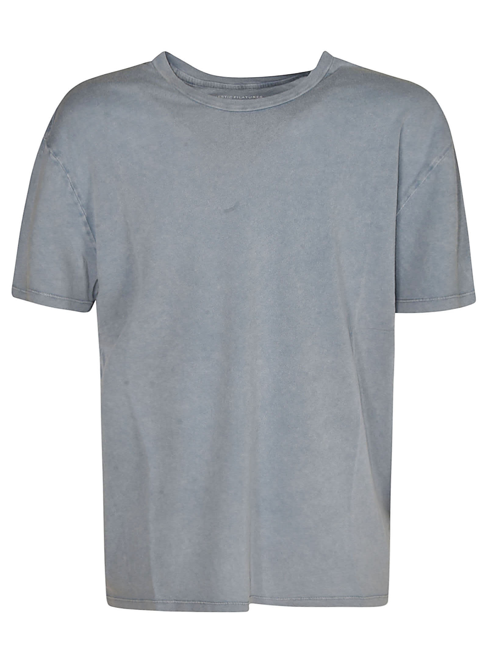 Shop Majestic Round Neck T-shirt In Blue