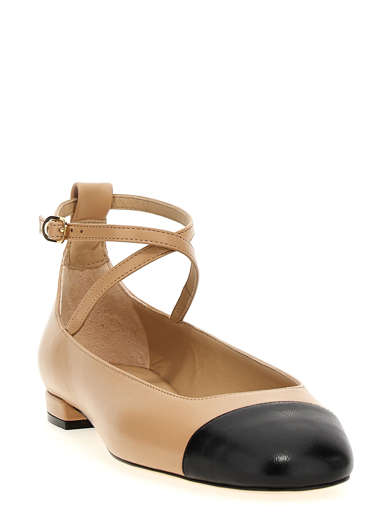 Stuart Weitzman Eden Strap Flat Shoes Multicolor In Multicolor