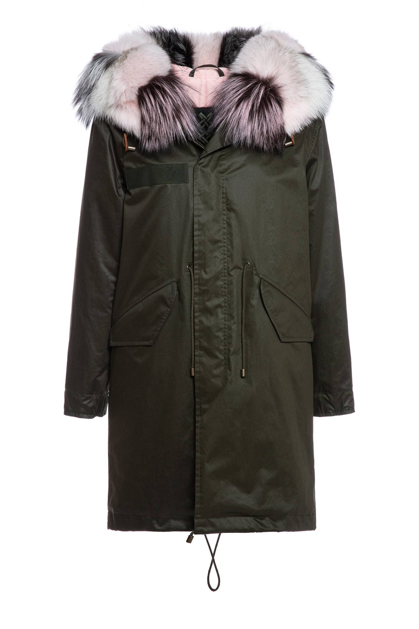 Mr & Mrs Italy Classic Jazzy Parka For Woman With Fox Fur