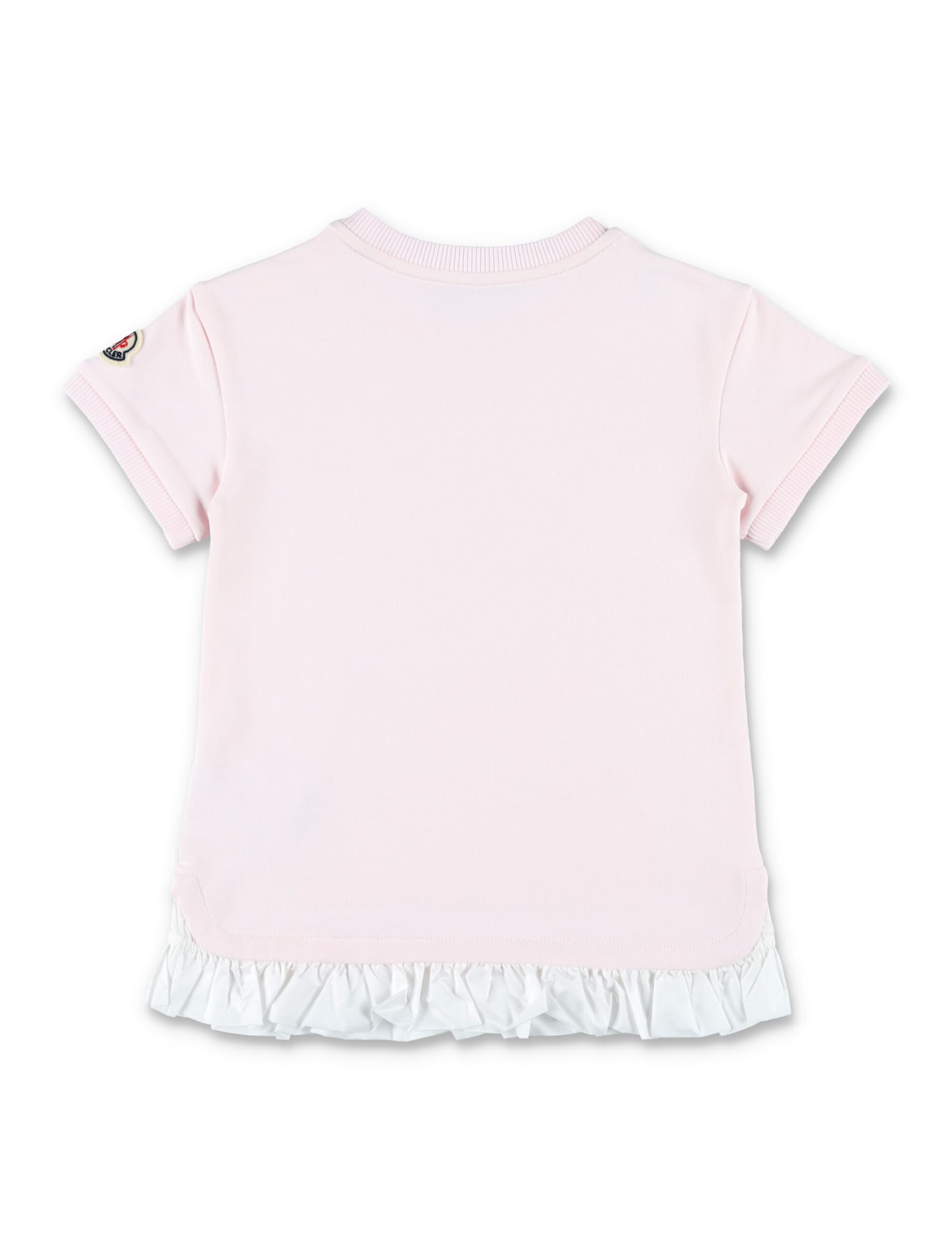 Shop Moncler T-shirt Dress In Rose