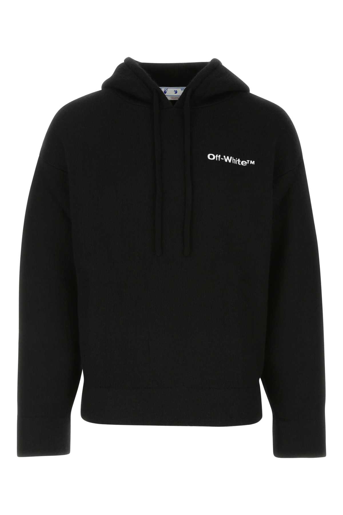 Black Wool Blend Oversize Sweatshirt