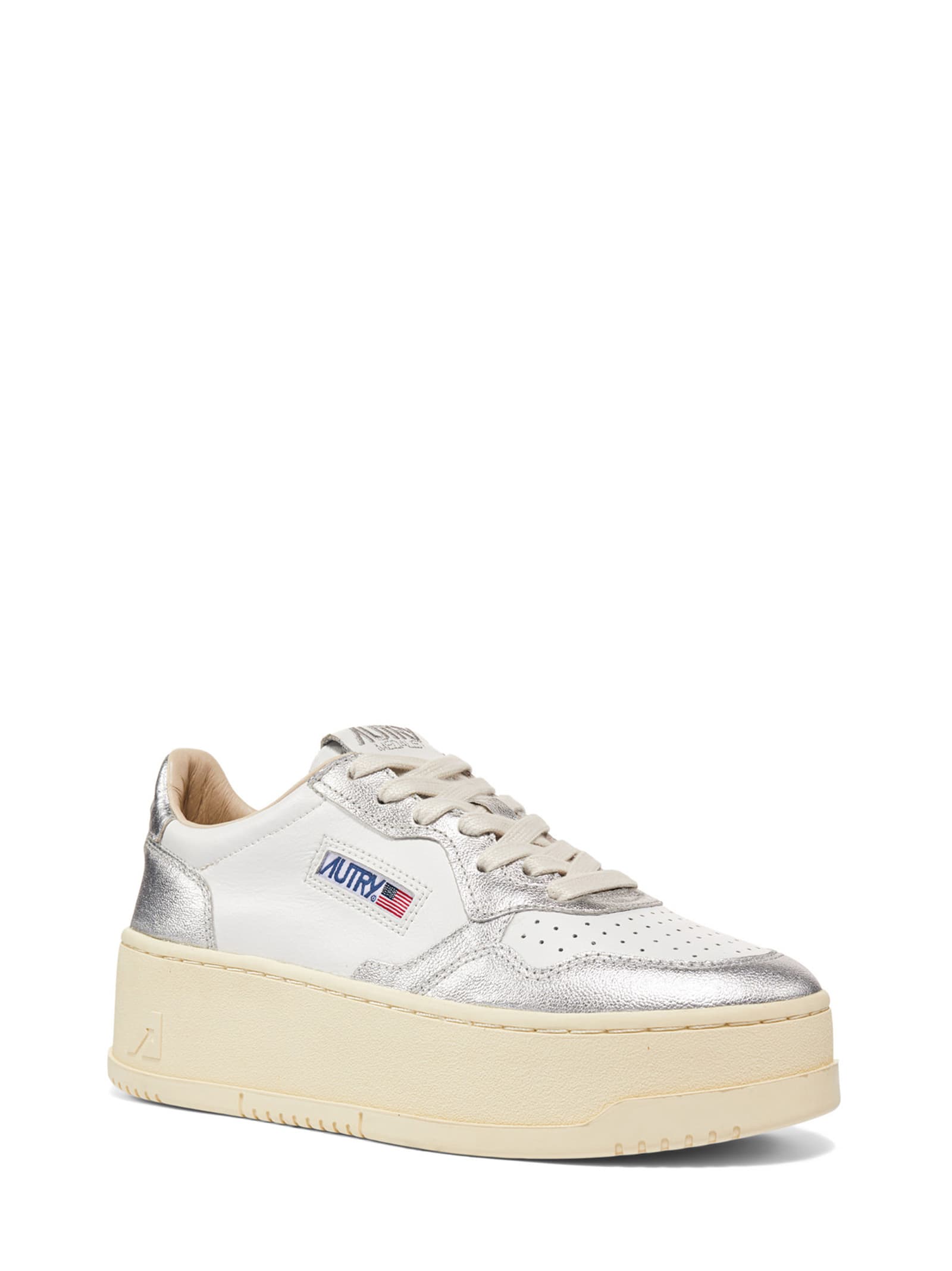 Shop Autry Medalist Platform Sneakers In White