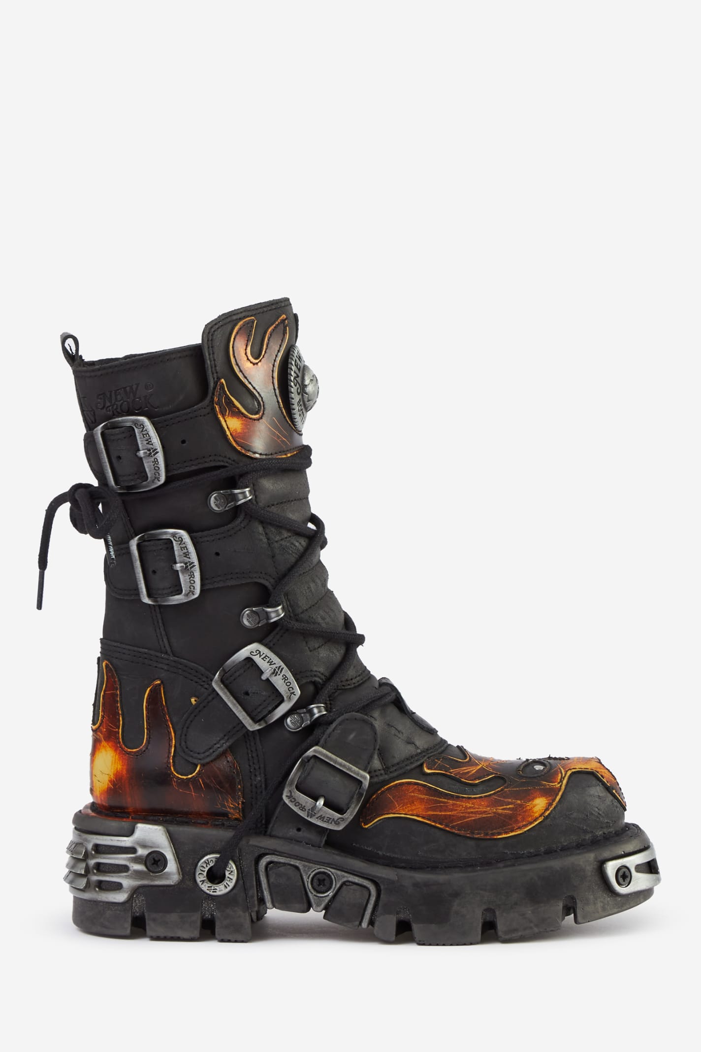 New Rock Boots In Black