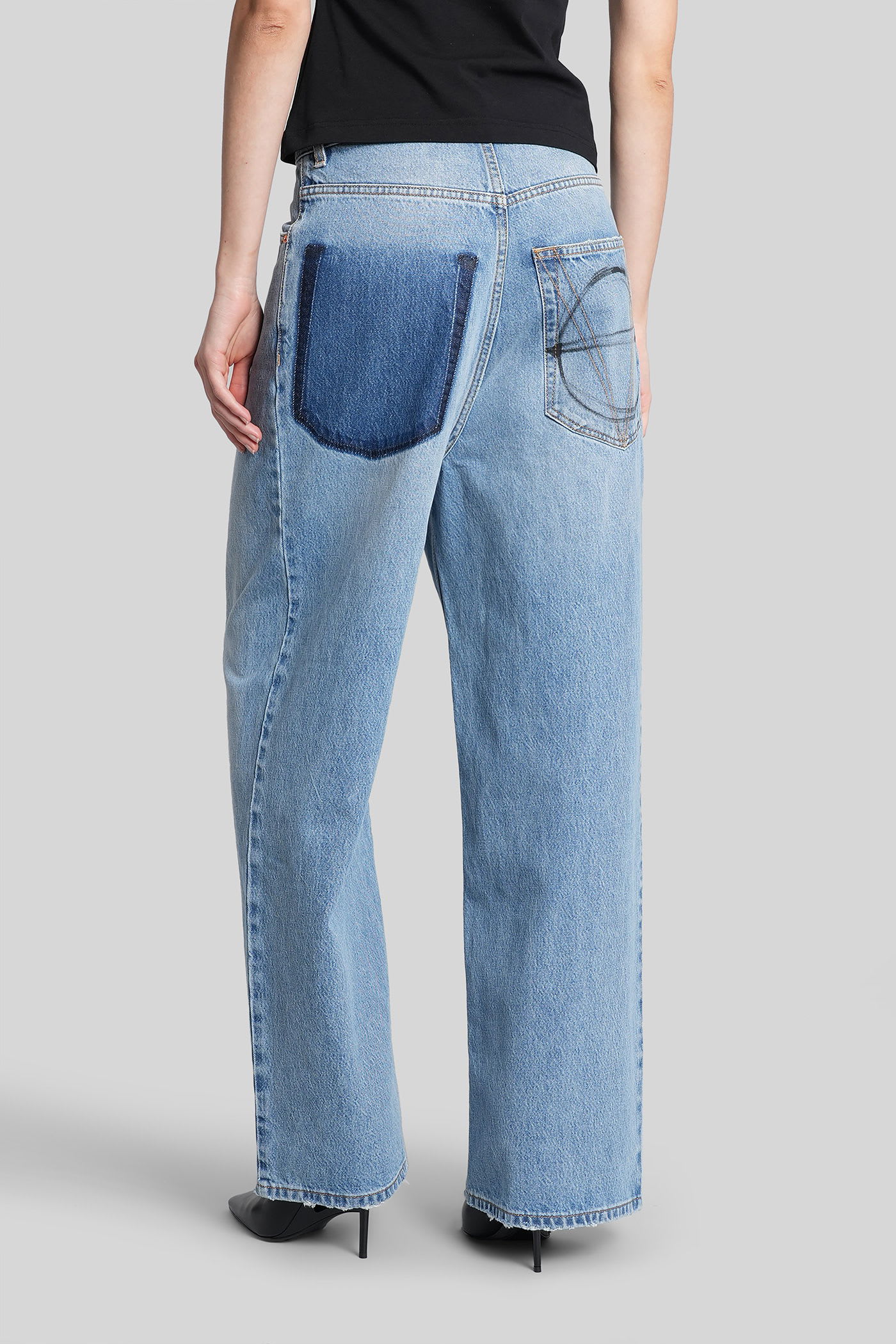 Vetements Jeans In Blue Cotton In Blue