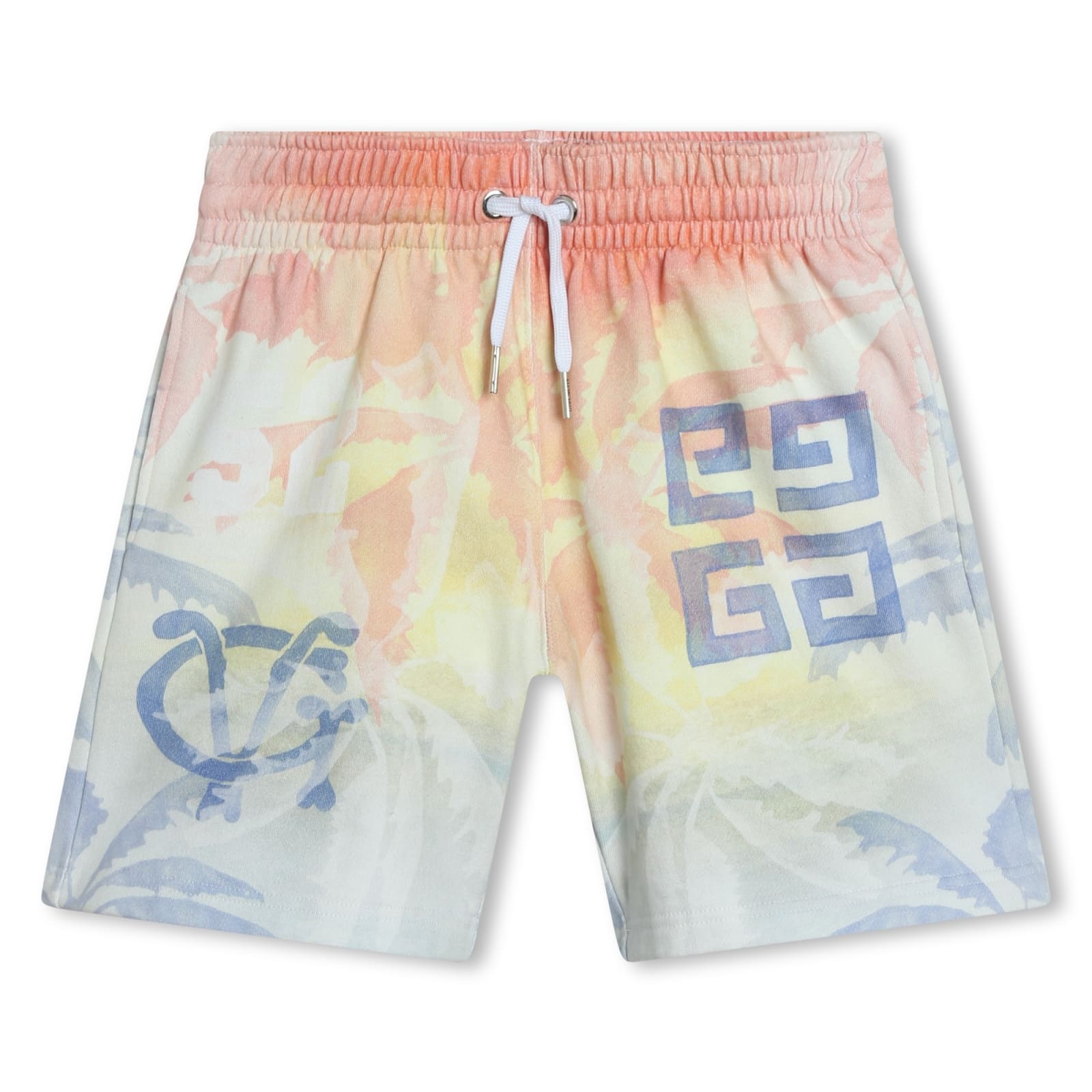 Shop Givenchy Shorts With 4g Motif In Multicolor