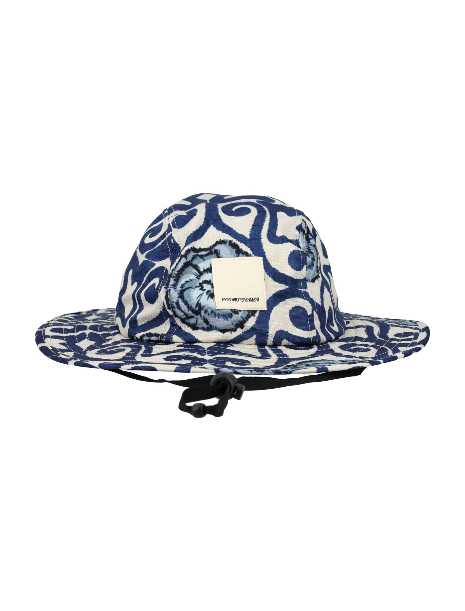 Emporio Armani Brocade Graphic Print Hat