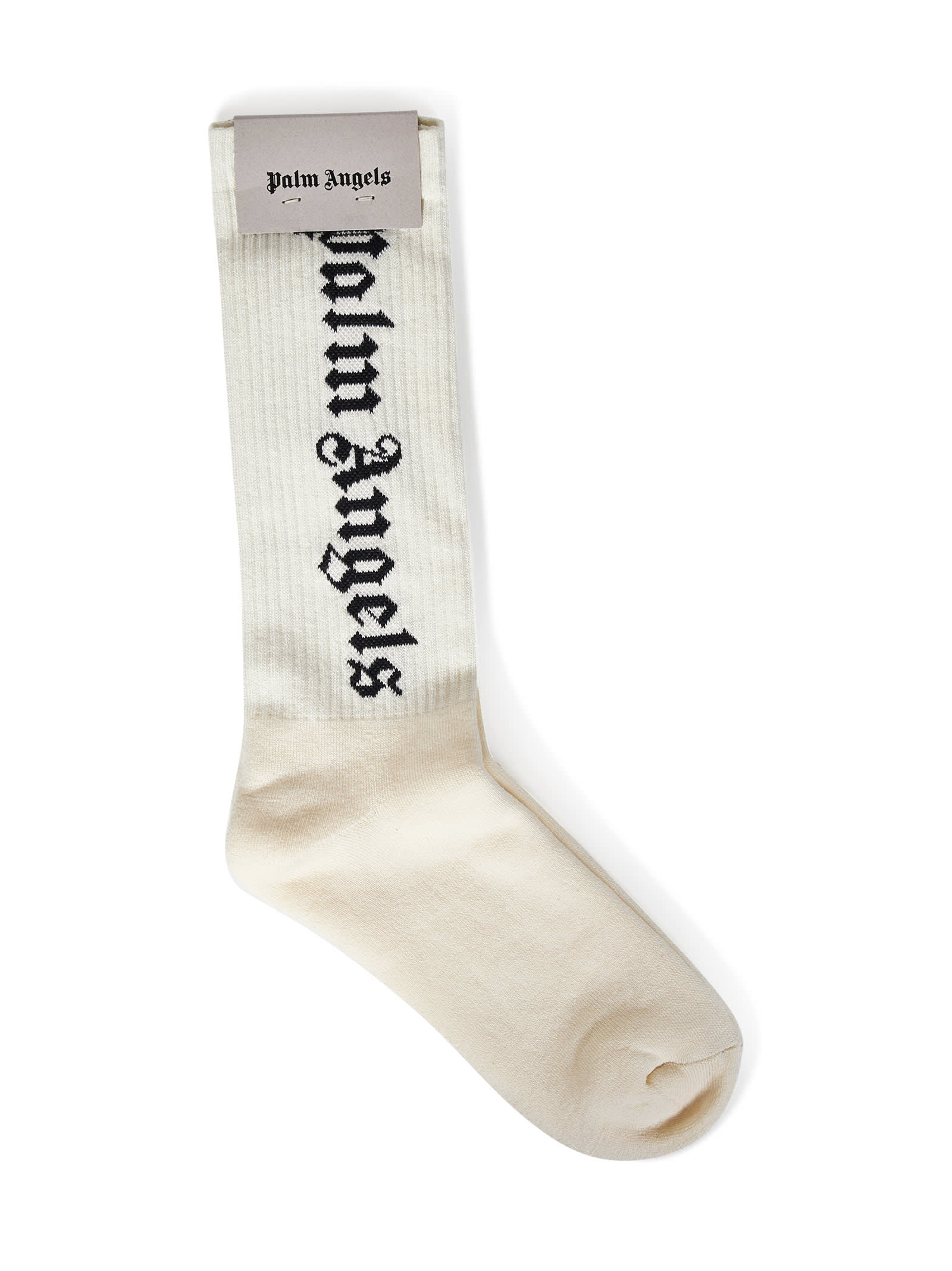 Palm Angels Classic Logo Socks In White